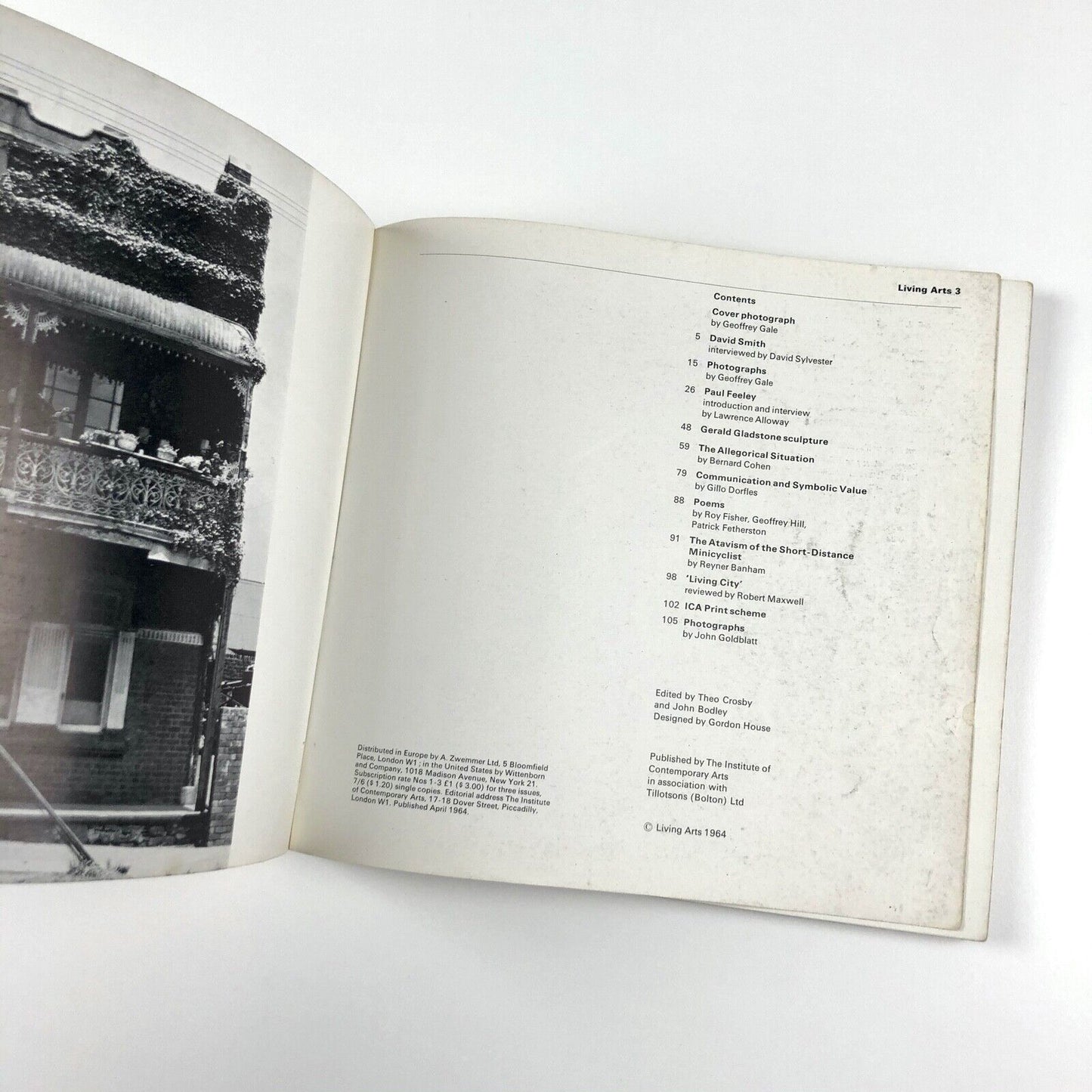 Living Arts 3 | Institute of Contemporary Arts magazine, 1964 | Theo Crosby