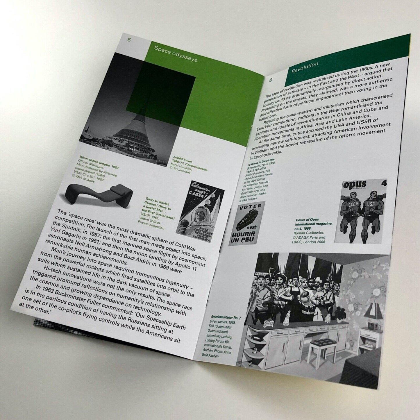 Small exhibition guide for Cold War Modern – V&A exhibition, 2009