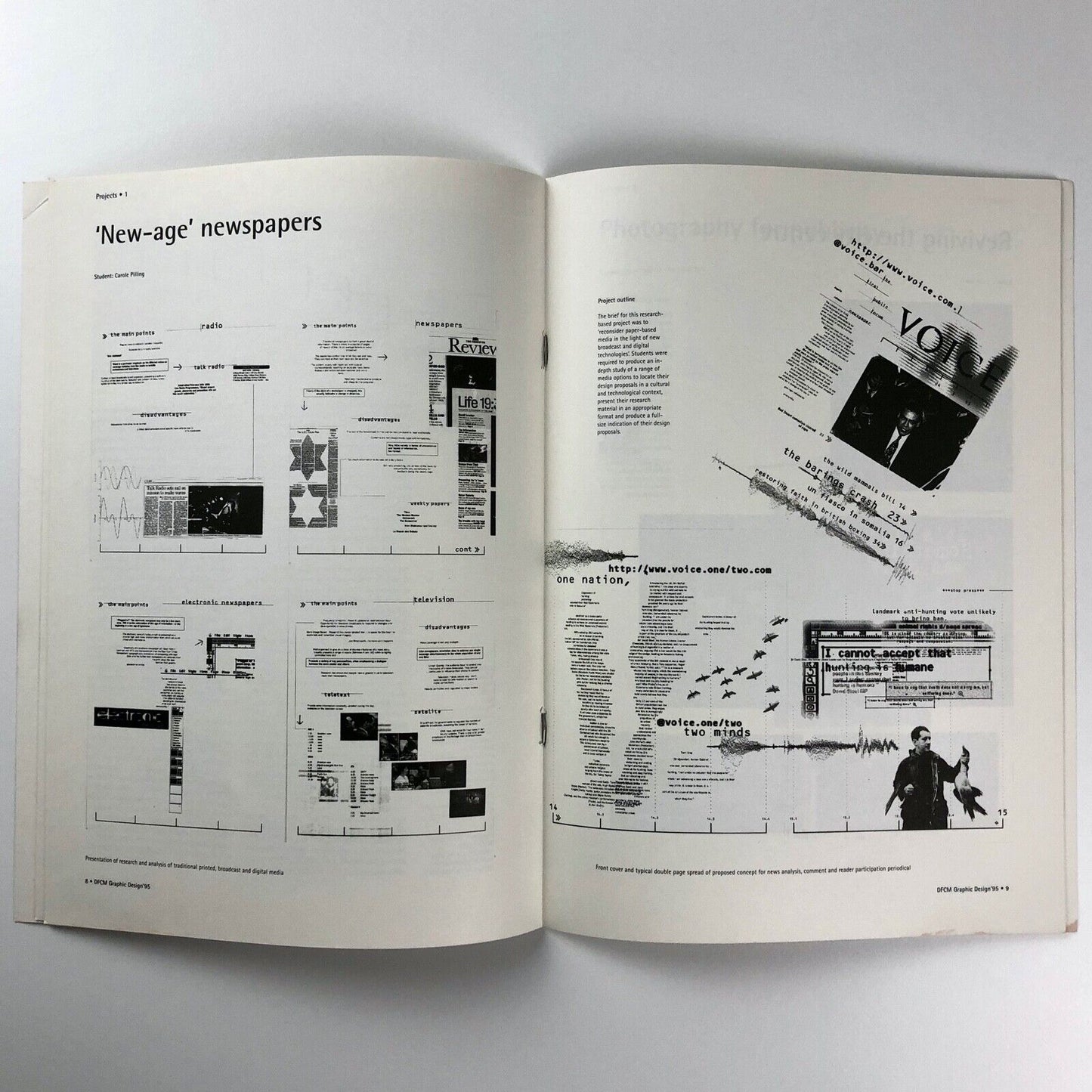 DCFM Graphic Design '95 | Manchester Metropolitan University review, 1995