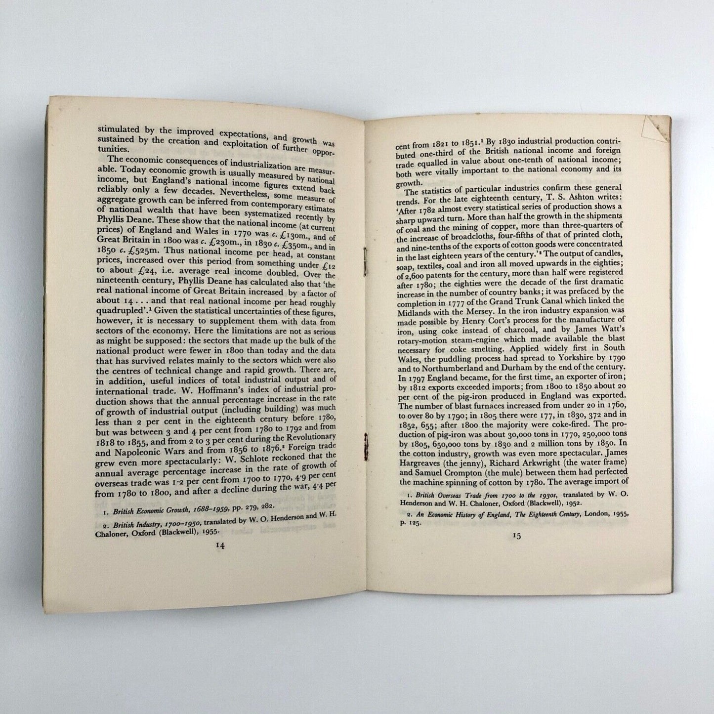 The Industrial Revolution in England | R.M. Hartwell | Historical Association, 1965