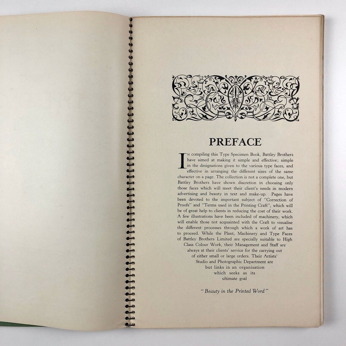 Some Type Faces suitable for Advertising Display and Bookwork | Battley Brothers