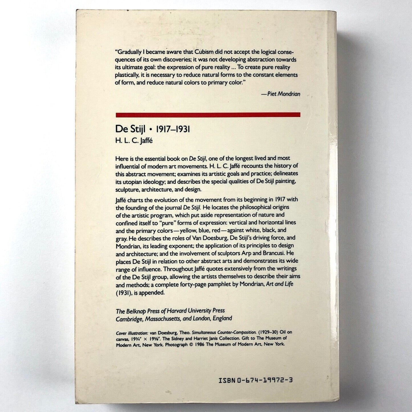 De Stijl 1917–1931: The Dutch Contribution to Modern Art | H.L.C. Jaffé, 1986