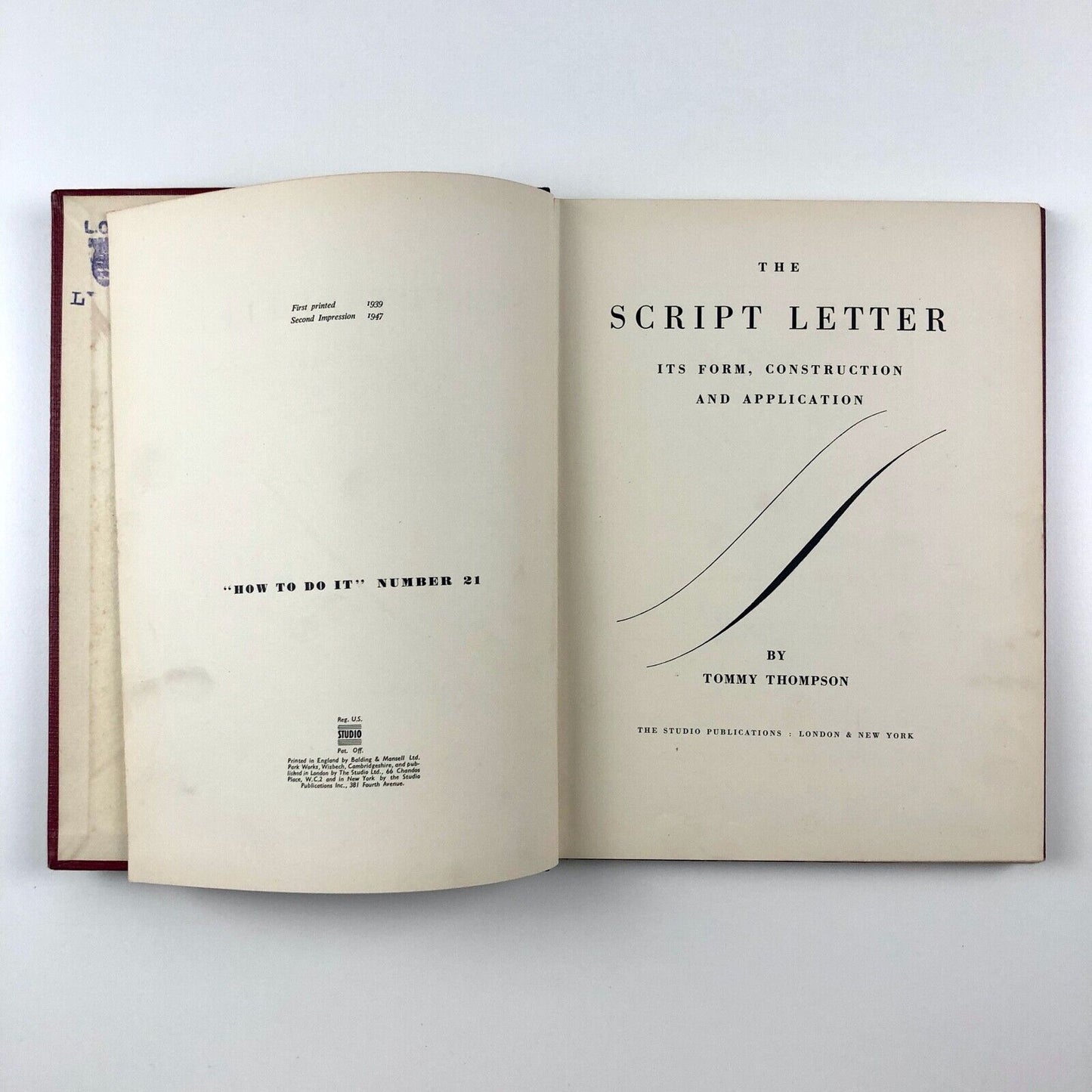 The Script Letter: Its Form, Construction and Application | Tommy Thompson, 1947
