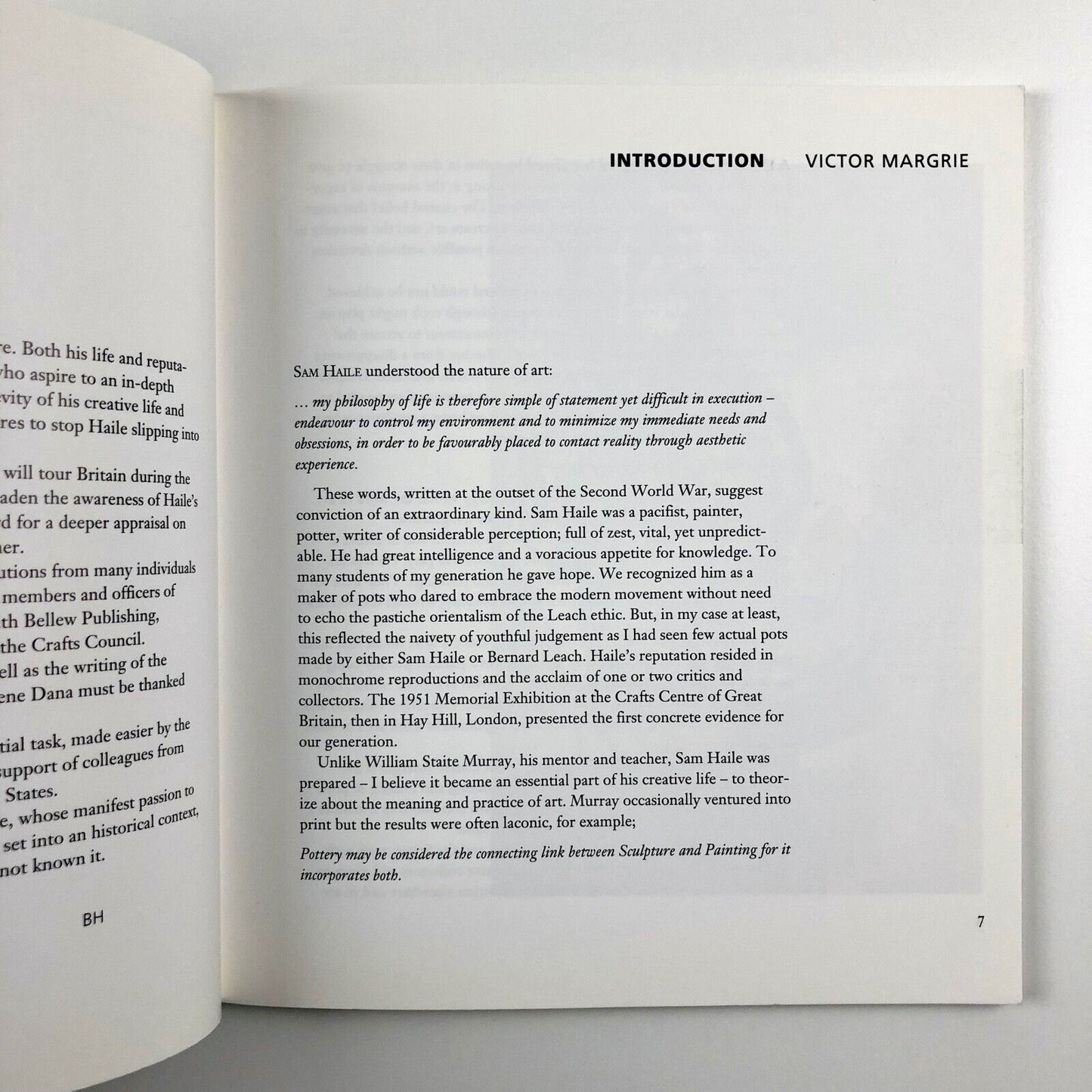 Sam Haile potter and painter (1909-1948) ed. Harry Hepton | Contributions by Paul Rice, Marianne Haile, Victor Margrie, Eugene Dana | Bellew Publishing, 1993