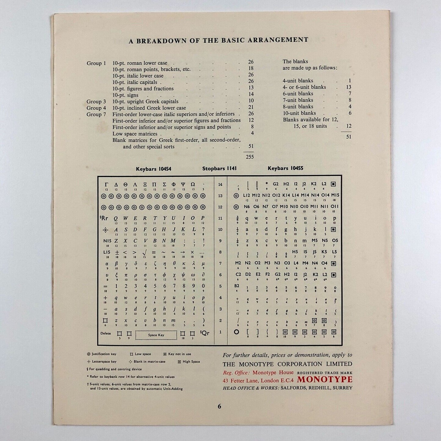 4-Line Mathematics | Monotype information sheet, No 156, March 1959