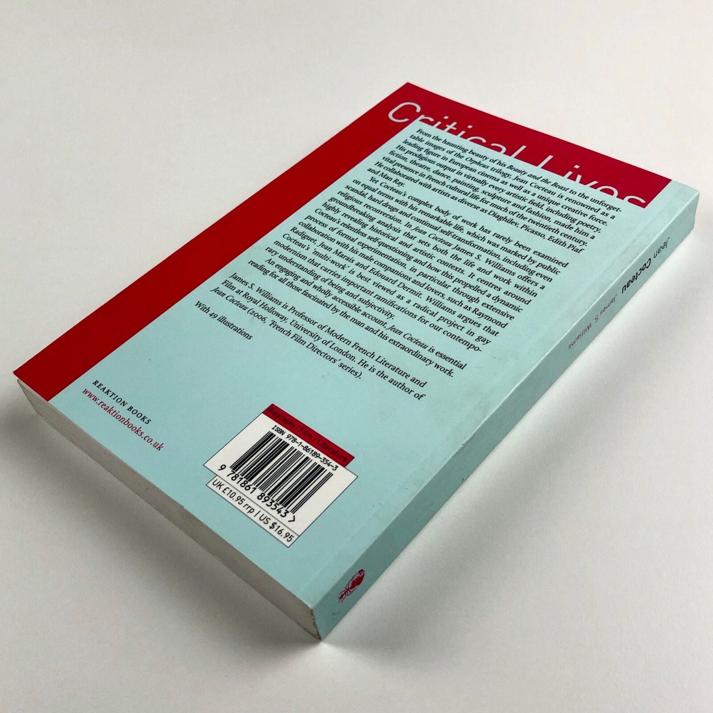 Jean Cocteau by James S. Williams | Critical Lives series / Reaction Books, 2008