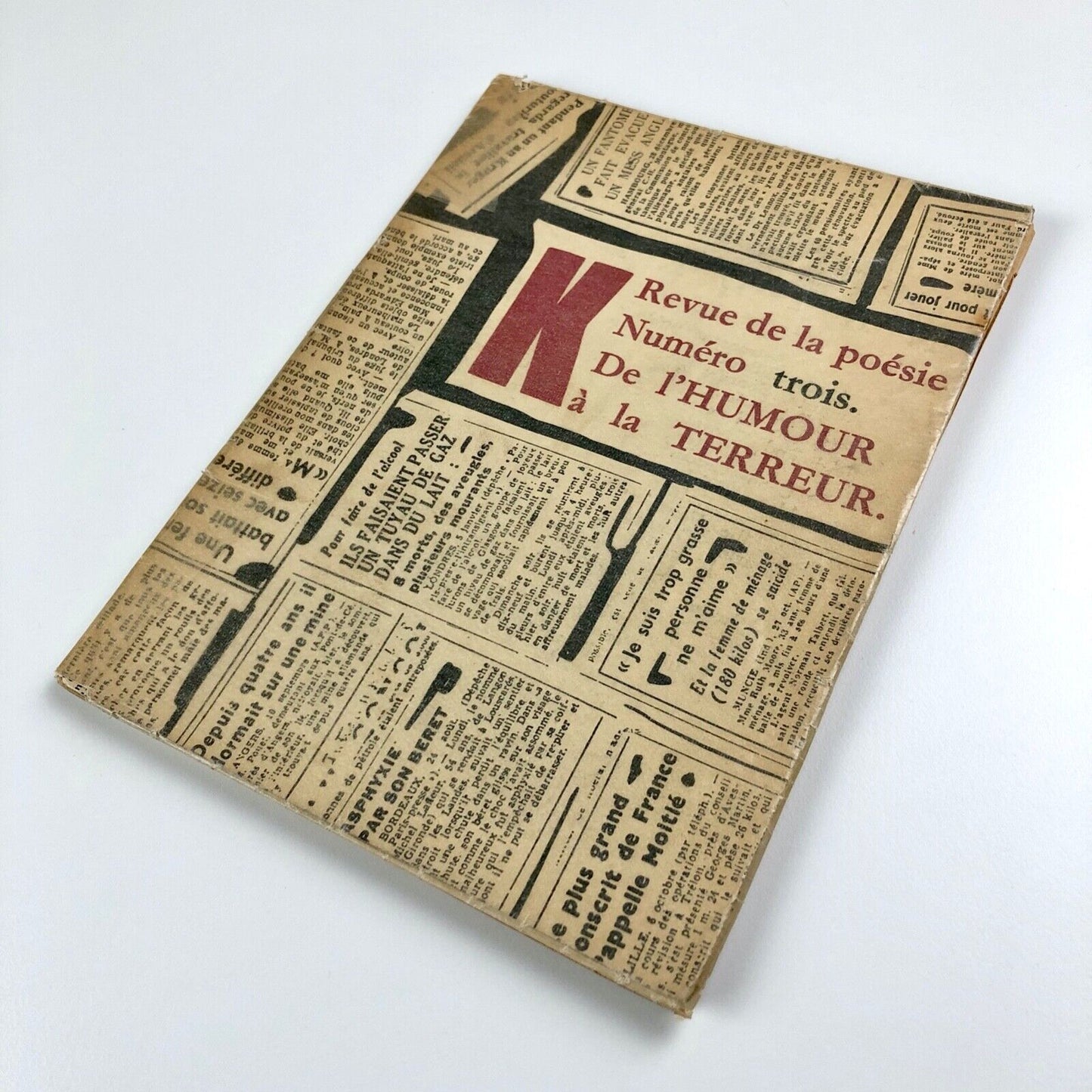K. Revue de la poésie No. 3. De l'Humour à la Terreur Hommage à Kurt Schwitters, La revue de la poésie, Paris, 1949