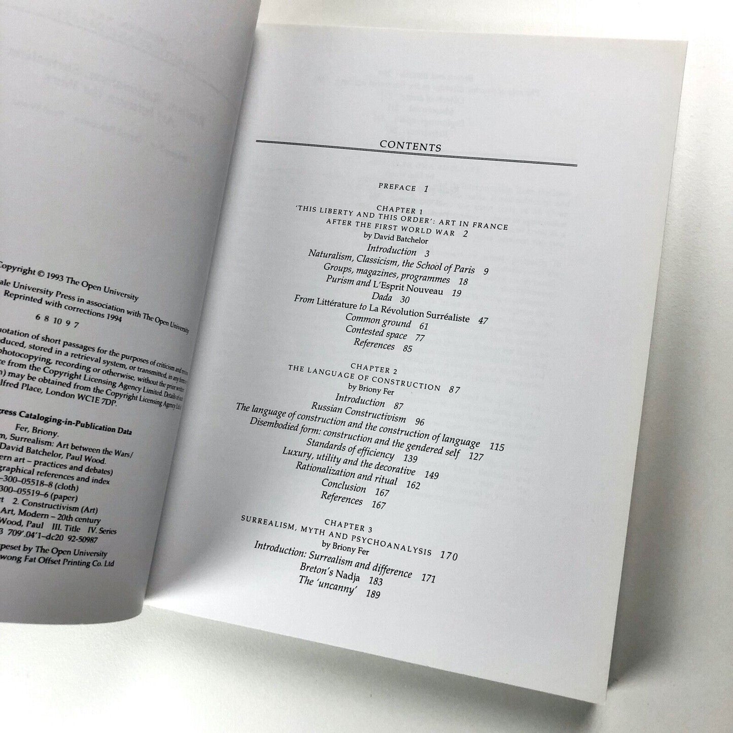 Realism, Rationalism, Surrealism: Art Between the Wars | Fer/Batchelor/Wood 1994