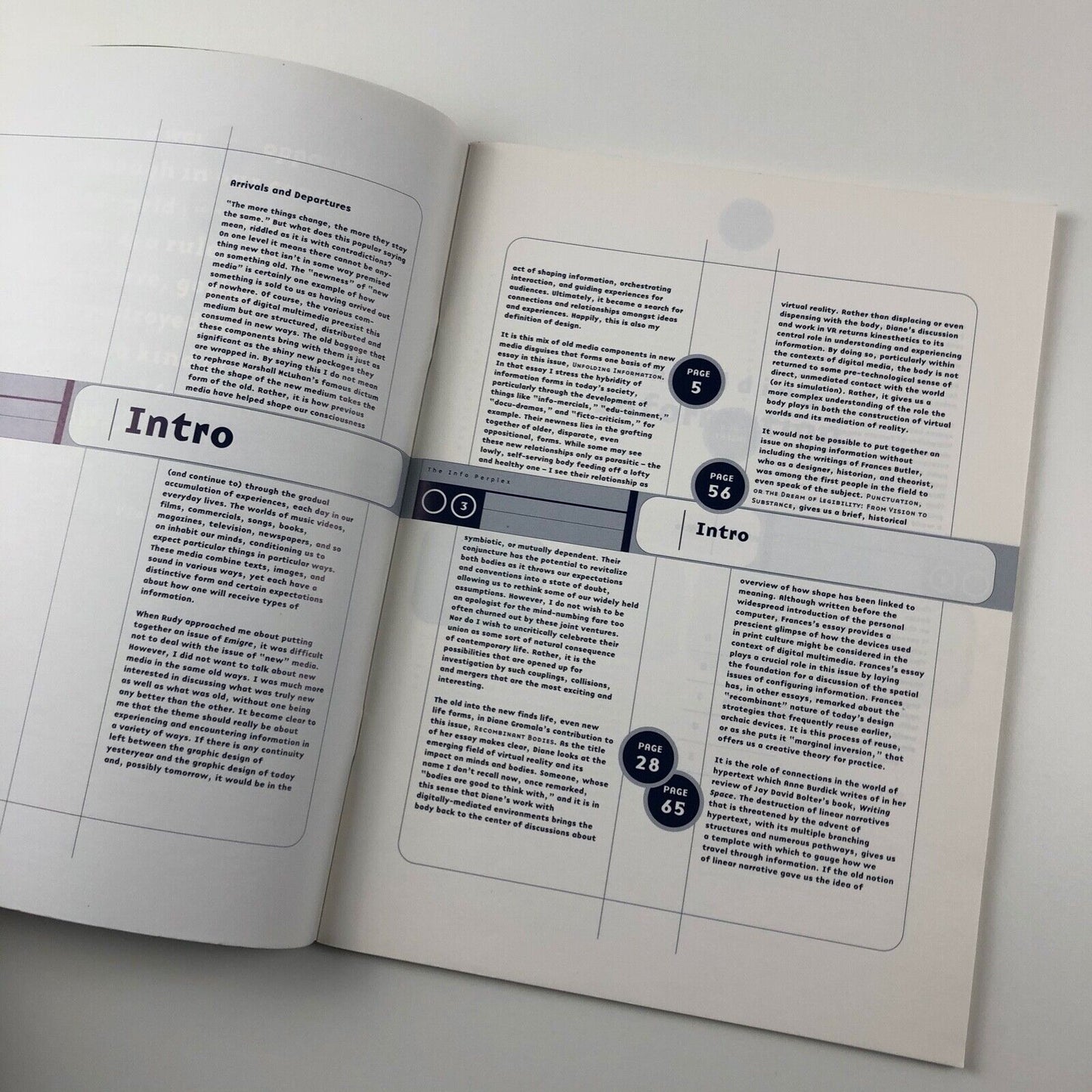 Emigre 40 The Info Perplex | Ed. Andrew Bauvert, designer Rudy VanderLans, 1996