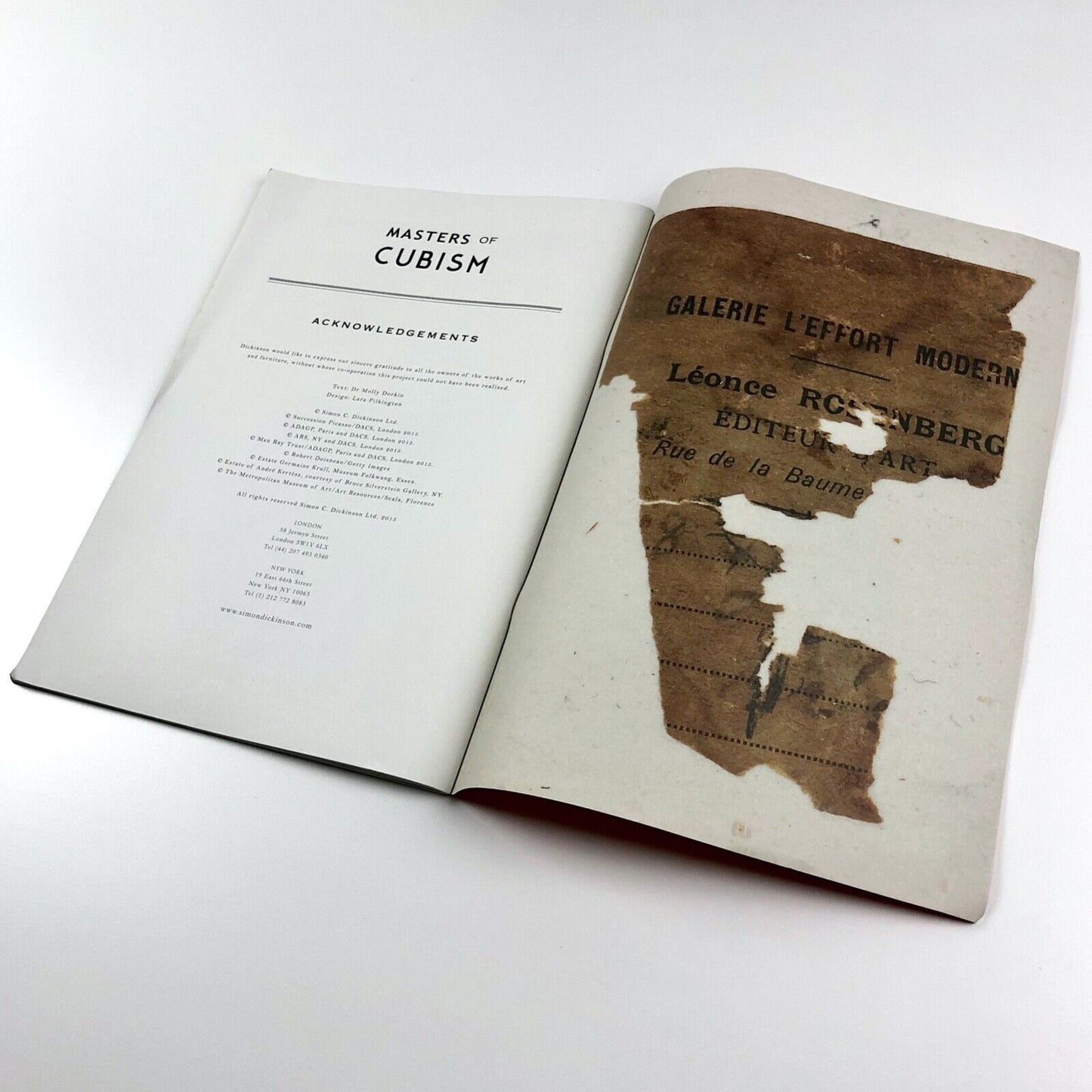 Masters of Cubism – Bulletin | Frieze Masters | Simon C. Dickinson, 2015