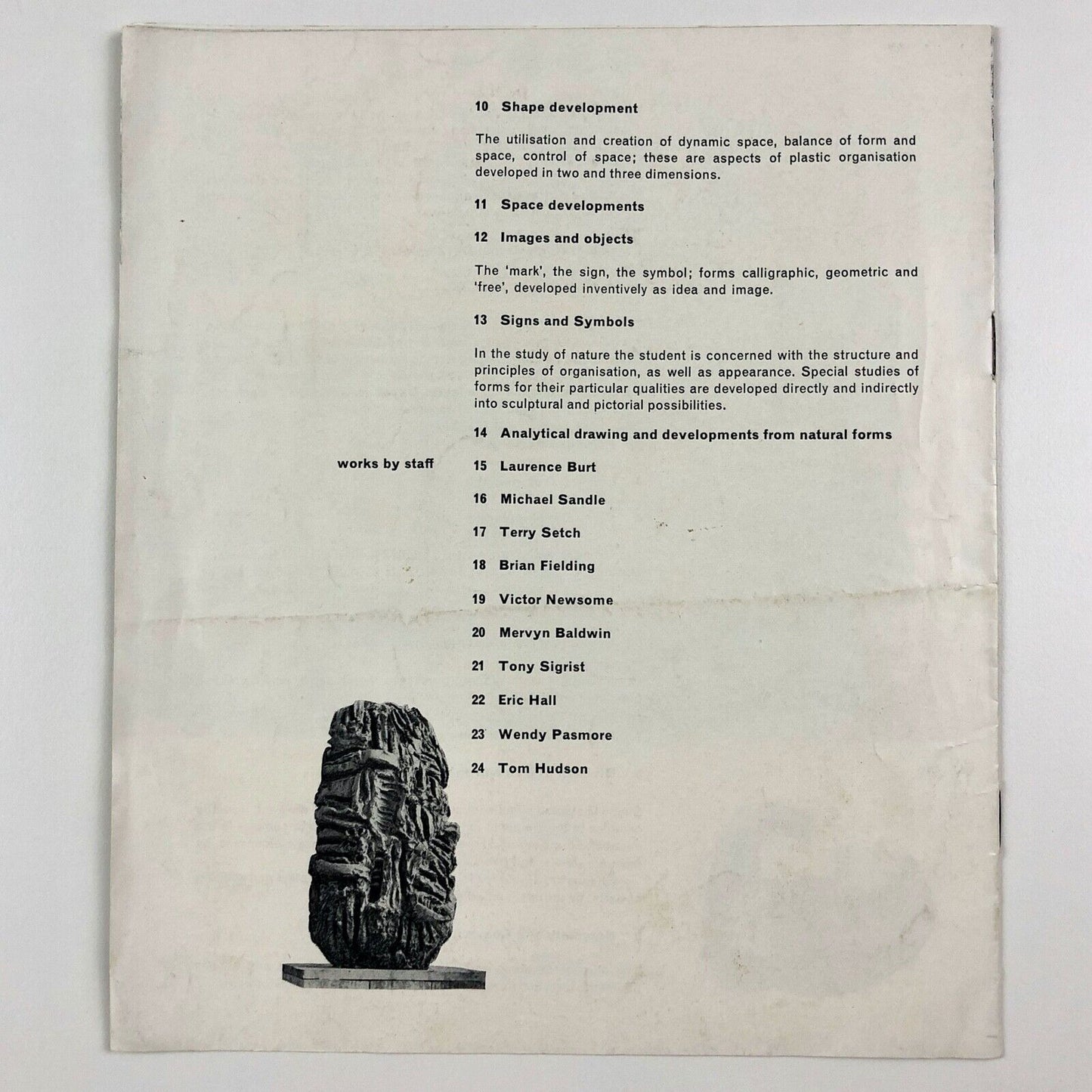 The visual adventure. Leicester College of Art students leaflet, 1963 | Tom Hudson