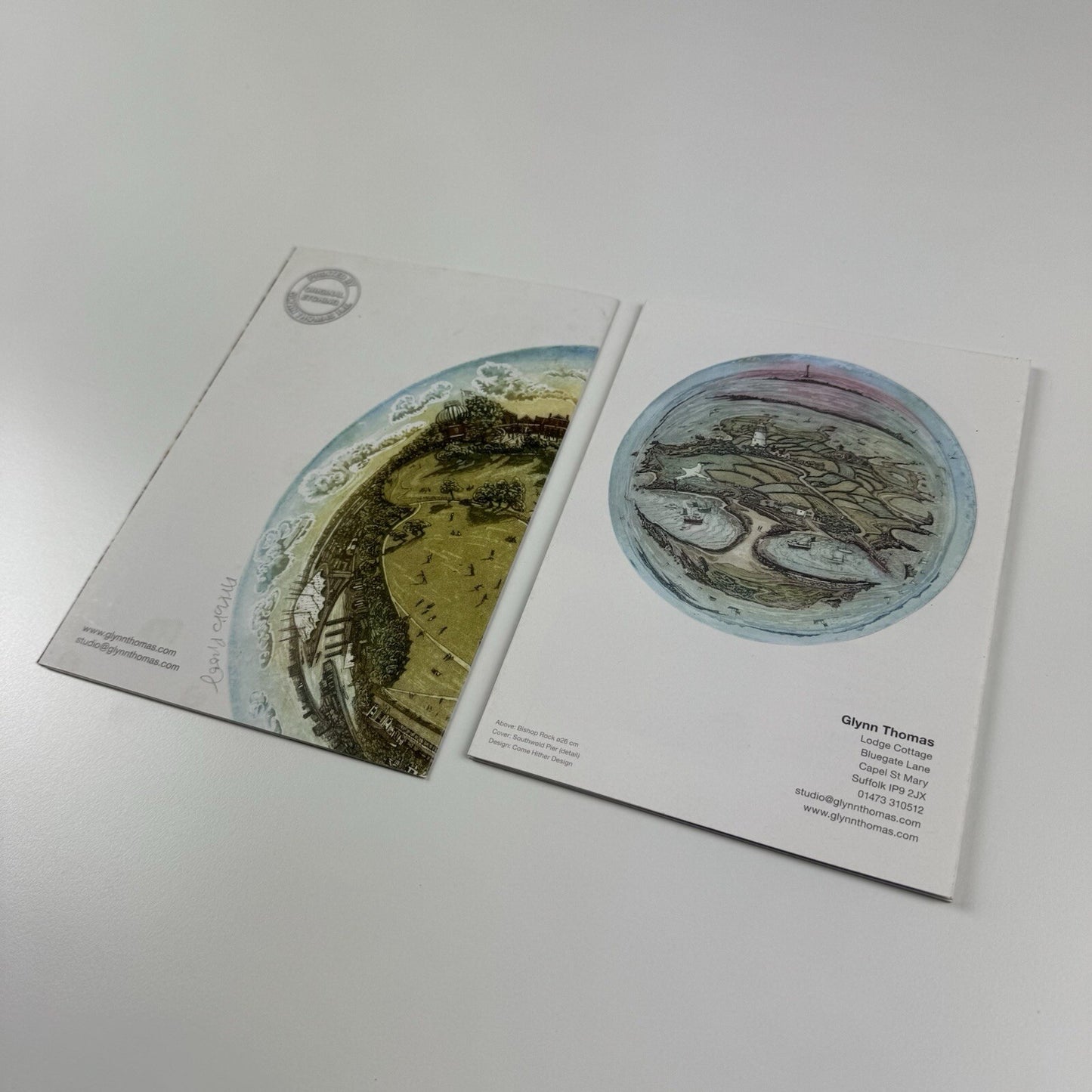 Glynn Thomas RE | Two leaflets on the artist, undated