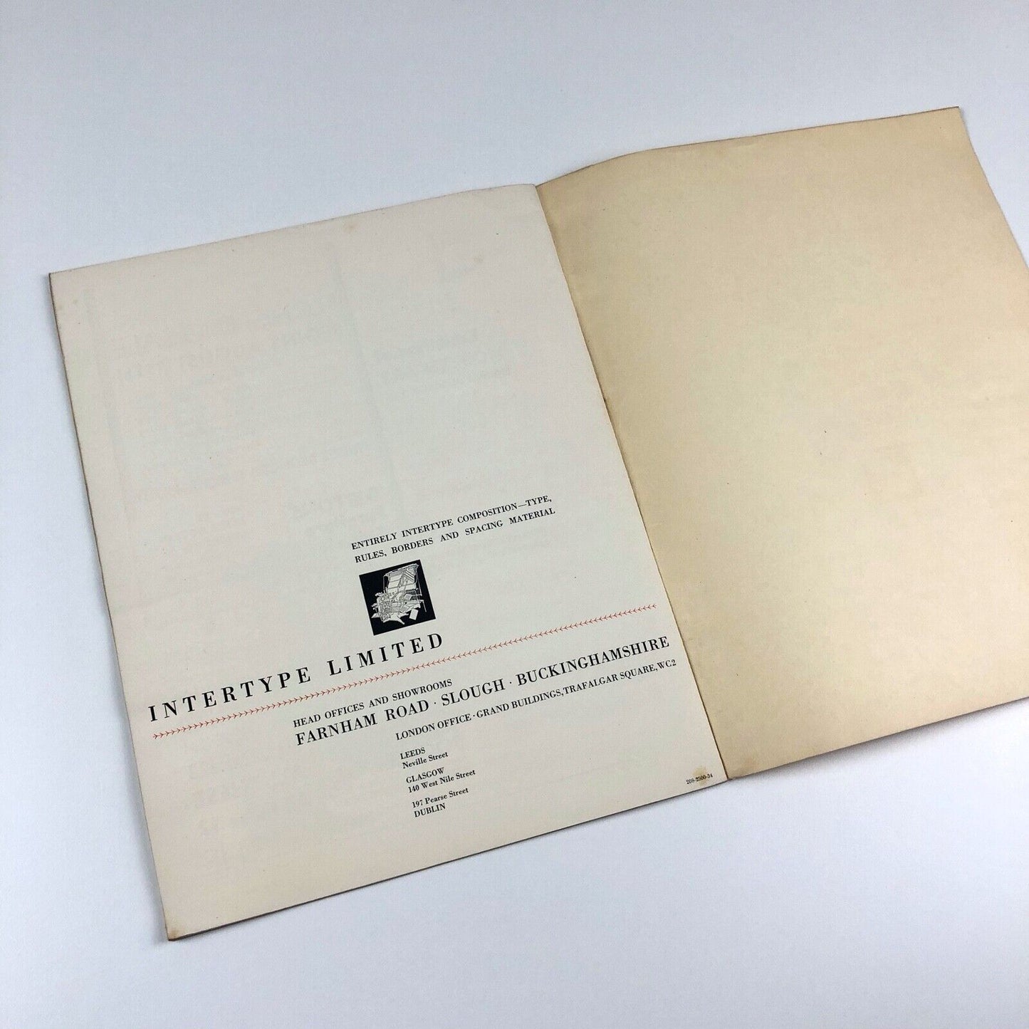 The New Model F Intertype Mixer | Trade booklet, Intertype Limited, 1934