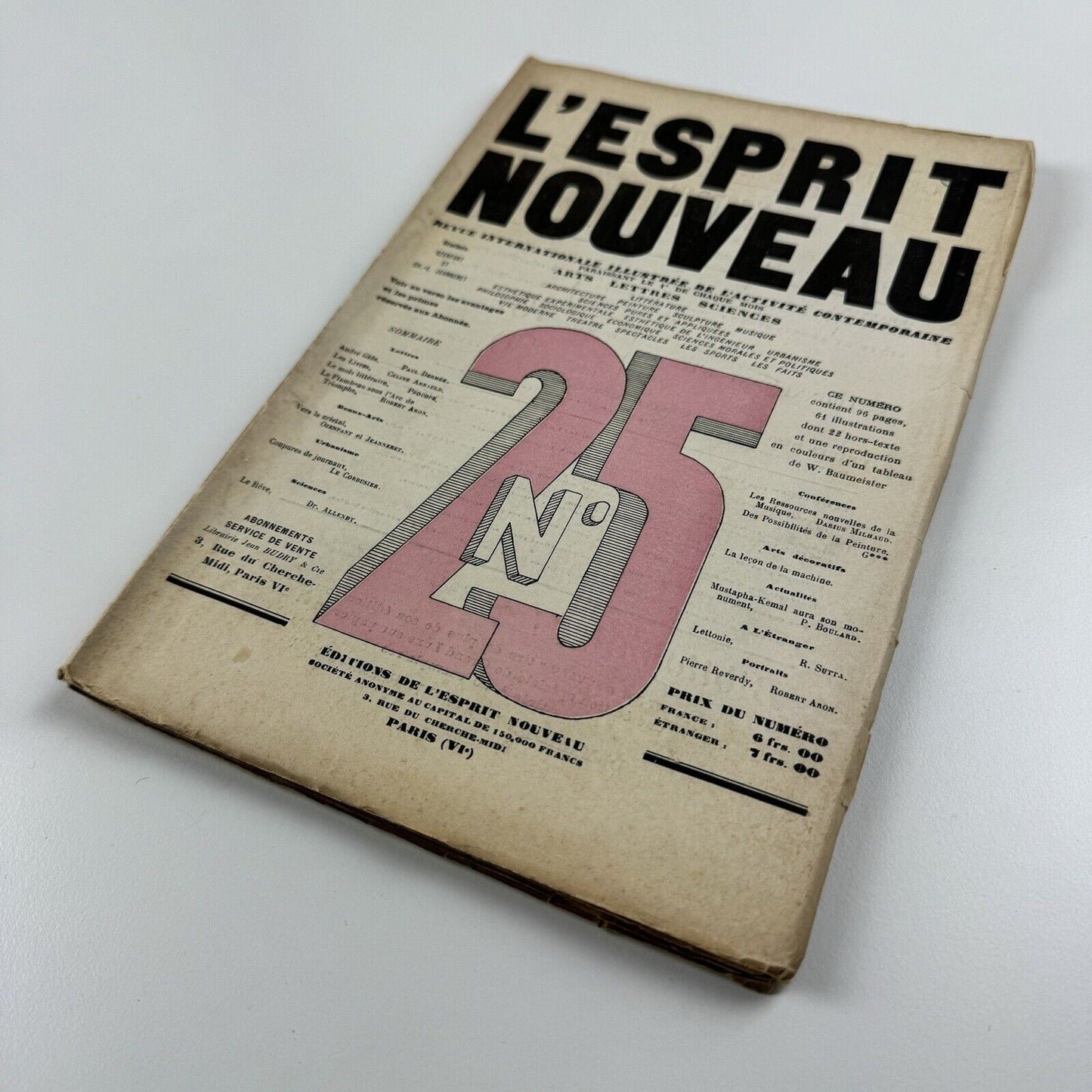 L'Esprit Nouveau journal | Issue No. 25 1924 | Amédée Ozenfant and Le Corbusier