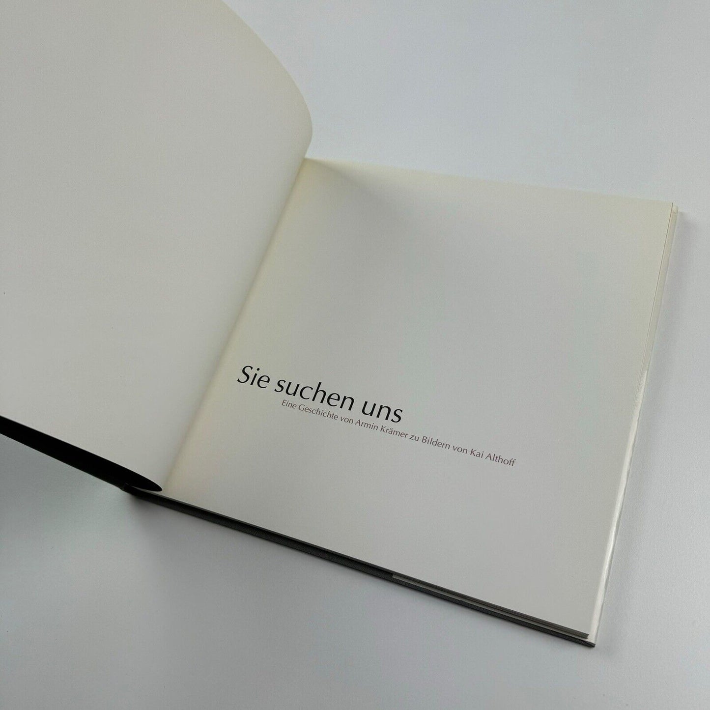 Sie suchen uns. Eine Geschichte von Armin Krämer zu Bildern von Kai Althoff | Galerie Neu, Berlin, 2001