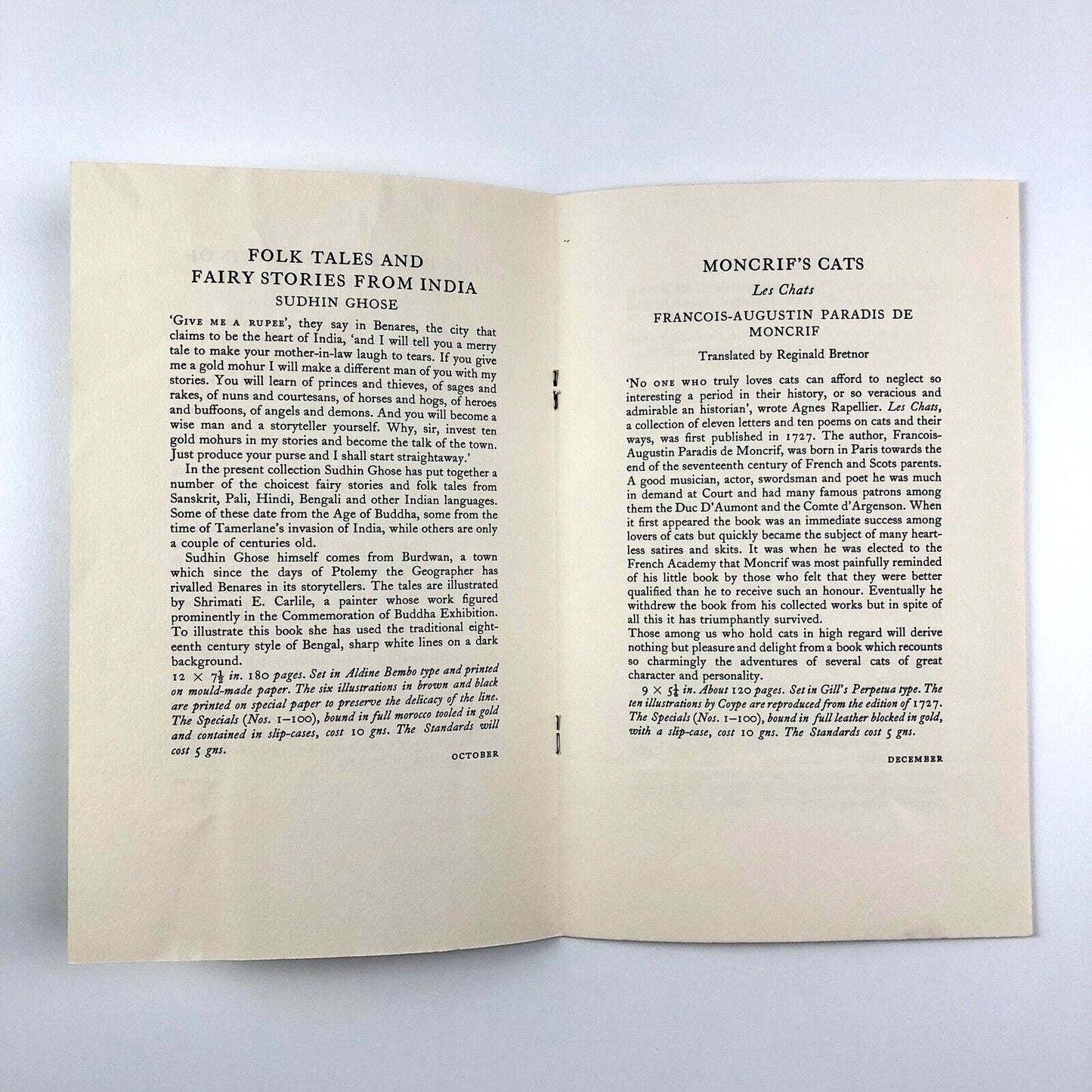 Cockerels in Review for 1960 | Golden Cockerel Press pamphlet