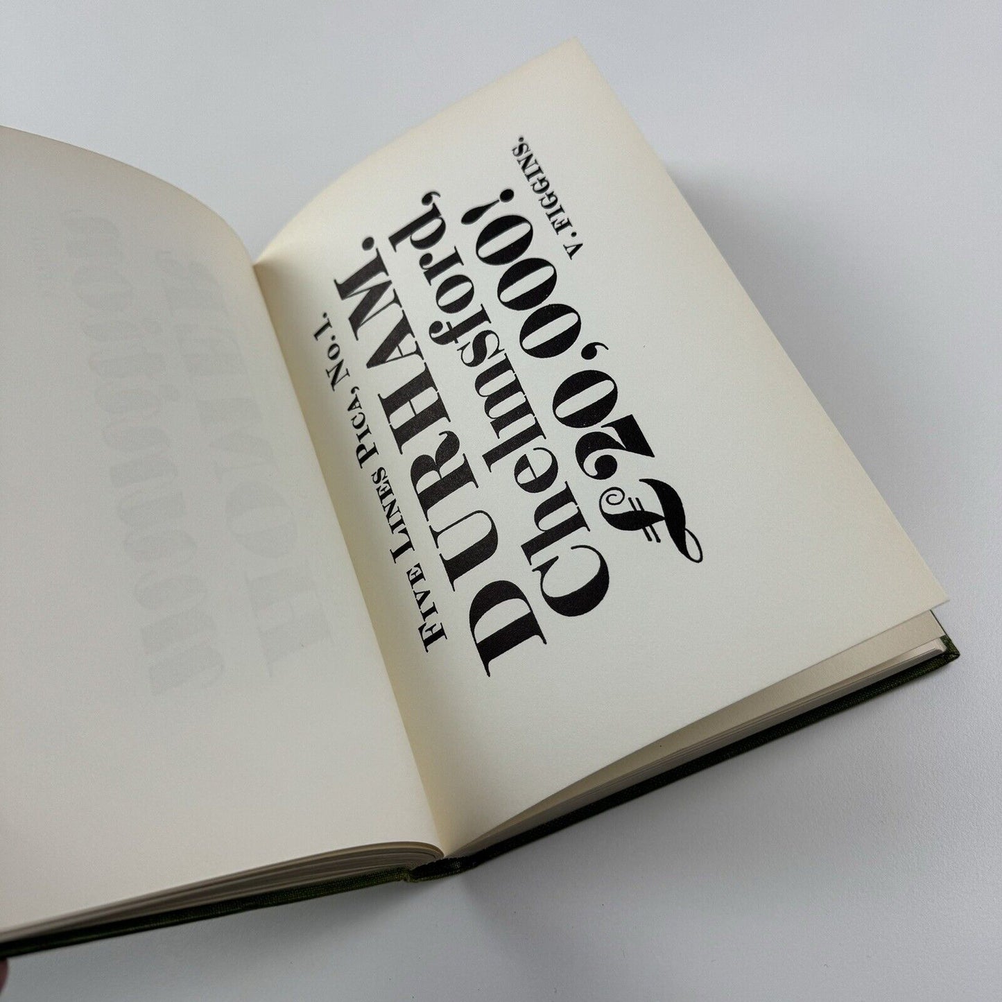Vincent Figgins Type Specimens 1801 and 1815 edited Berthold Wolpe | The Printing Historical Society, St Bride Institute, 1967 | ex-library Westminster Libraries