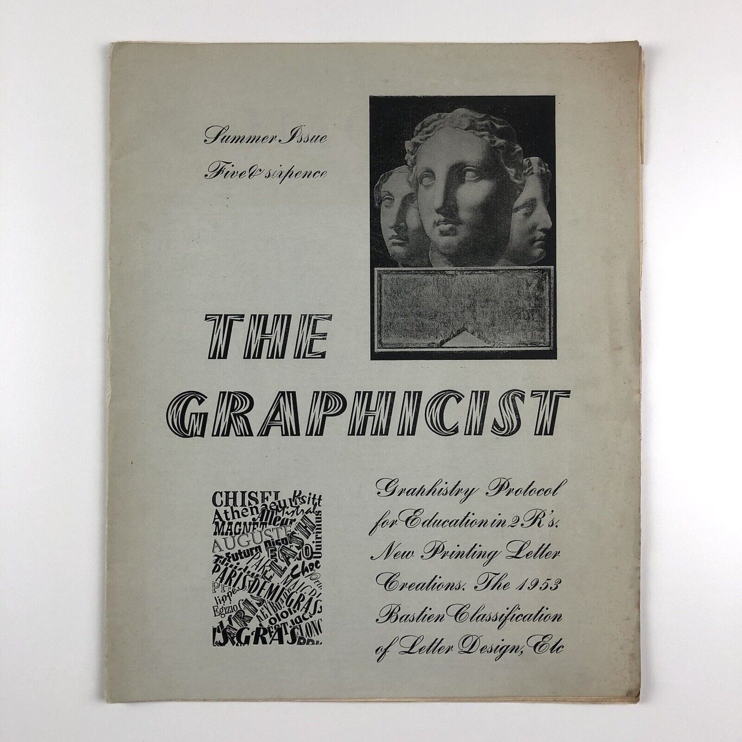 The Graphicist Journal of Alphabetics & International Graphicae No. 1 | A.J. Bastien at Colneside Press, 1957