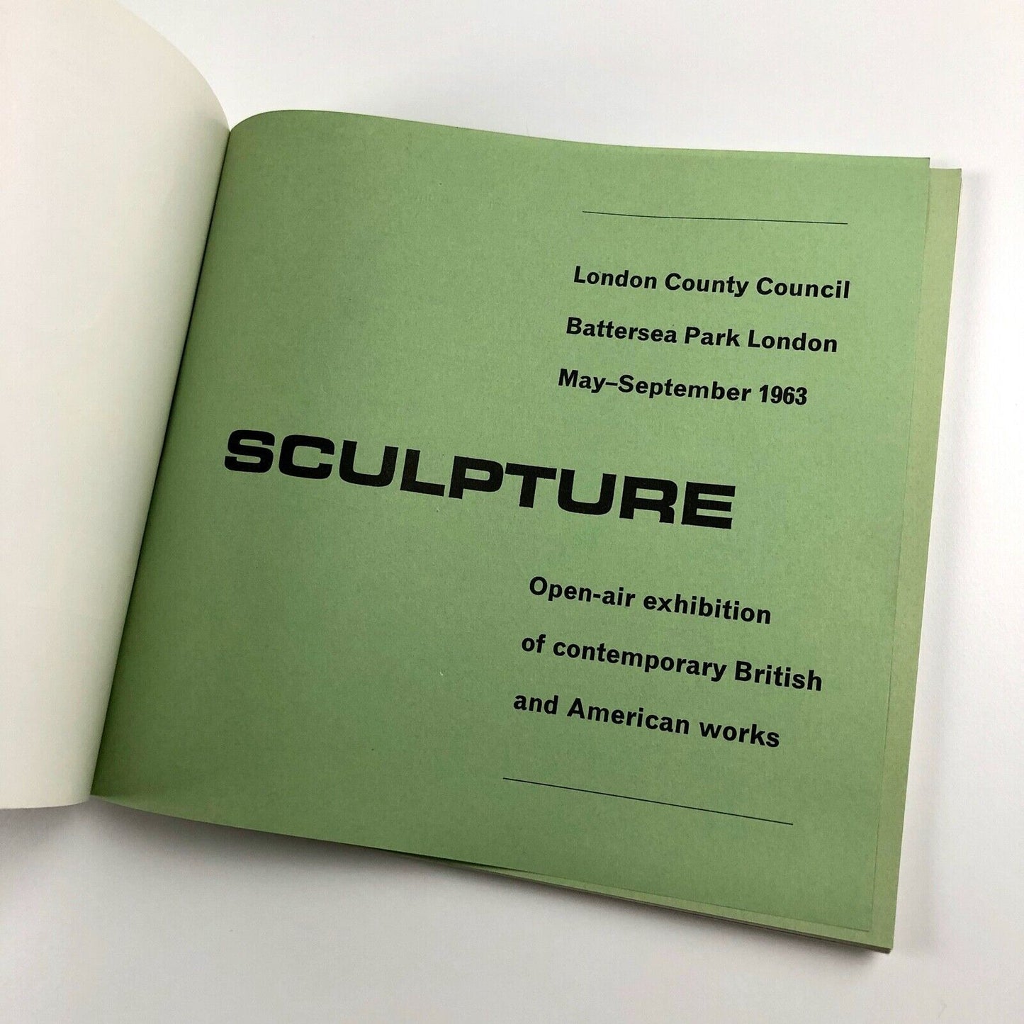 Sculpture in the Open Air: London County Council catalogue | Battersea Park 1963