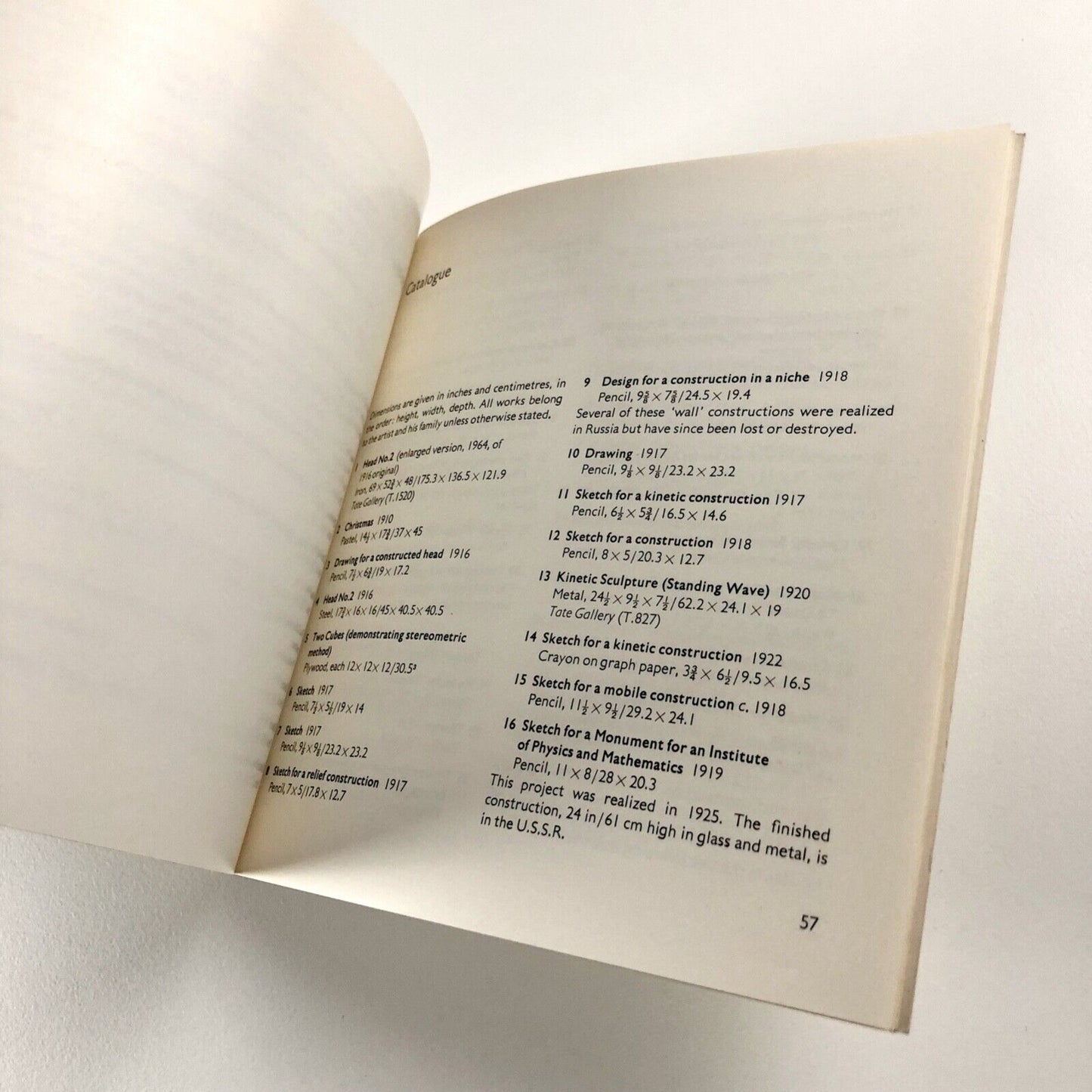 Naum Gabo – The Constructive Process by Tessa Newman | Tate catalogue, 1976