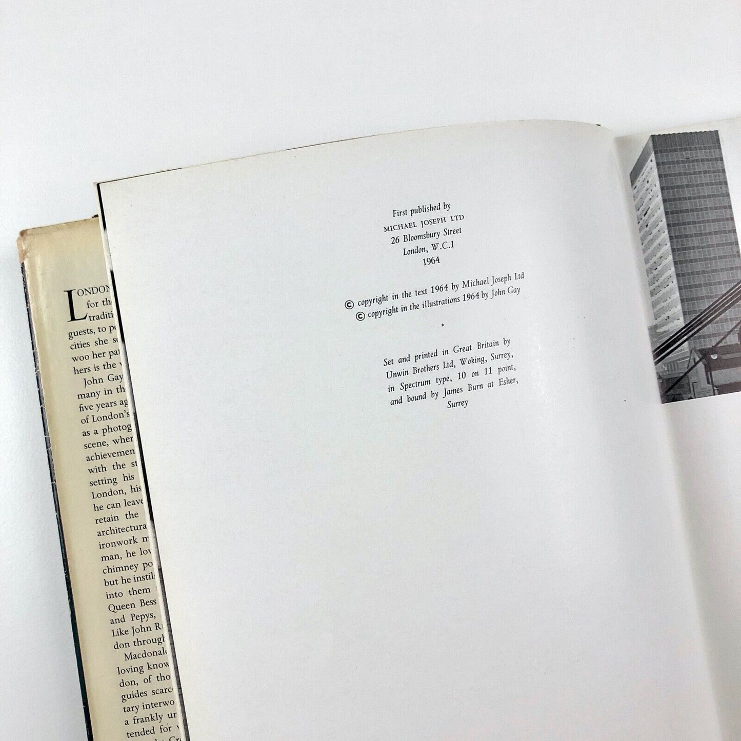 London Observed, by photographer John Gay | Words by Macdonald Hastings, 1964