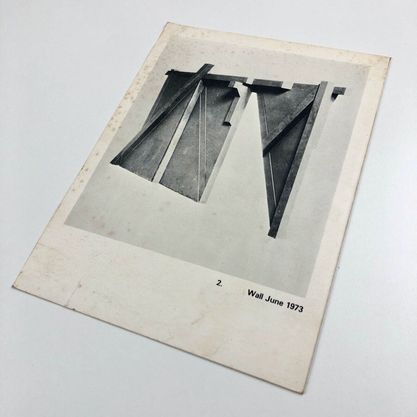 Folding card for Jeffrey Lowe – Recent Sculpture | The Leicester Galleries, London, 1974