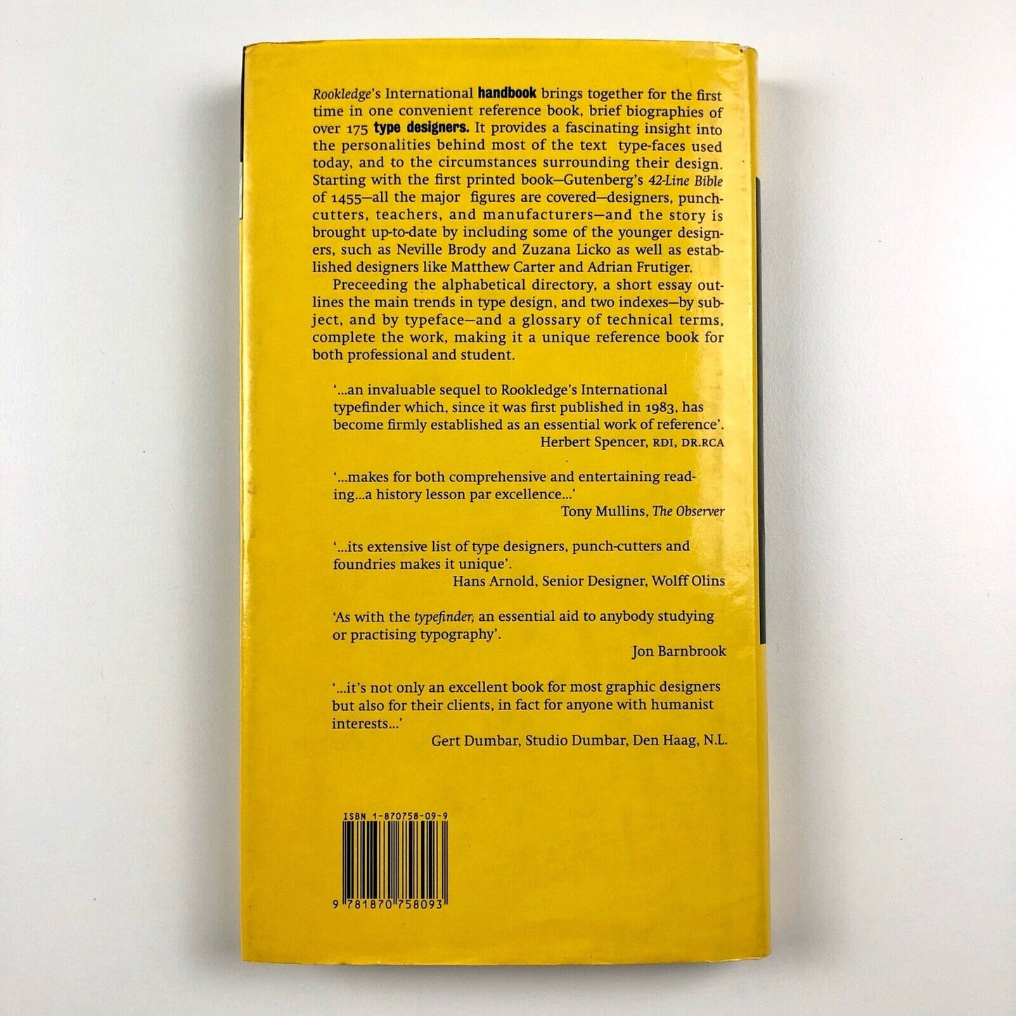 Rookledge’s International handbook of designers Ron Eason, Sarah Rookledge | Sarema Press, 1991 | First edition