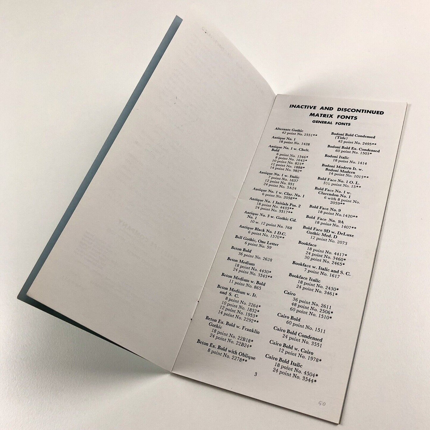 Important Announcement to Users of Intertype Matrices | 1959 booklet