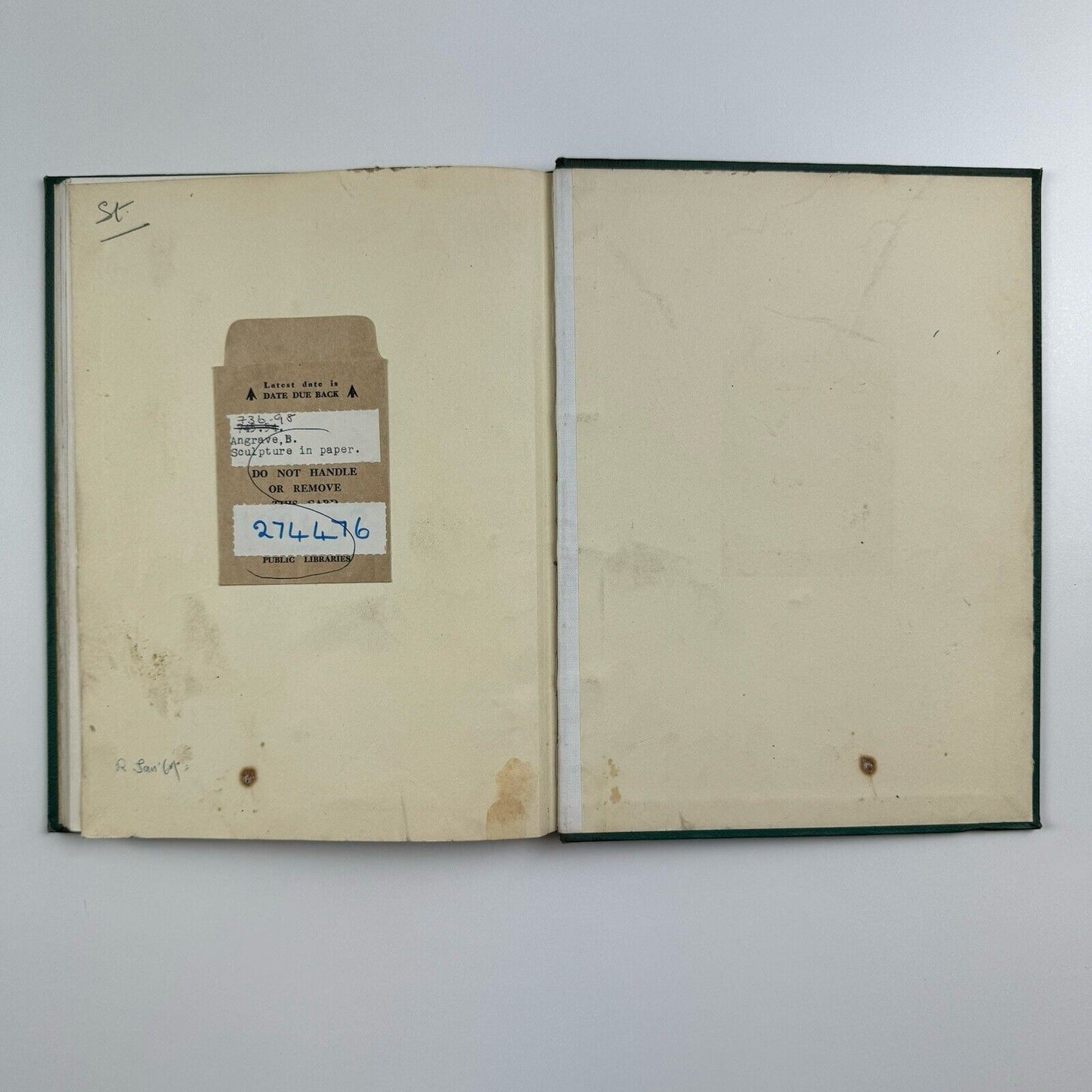 Sculpture in Paper by Bruce Angrave | The how to do it series number 72 | The Studio Publications, 1957