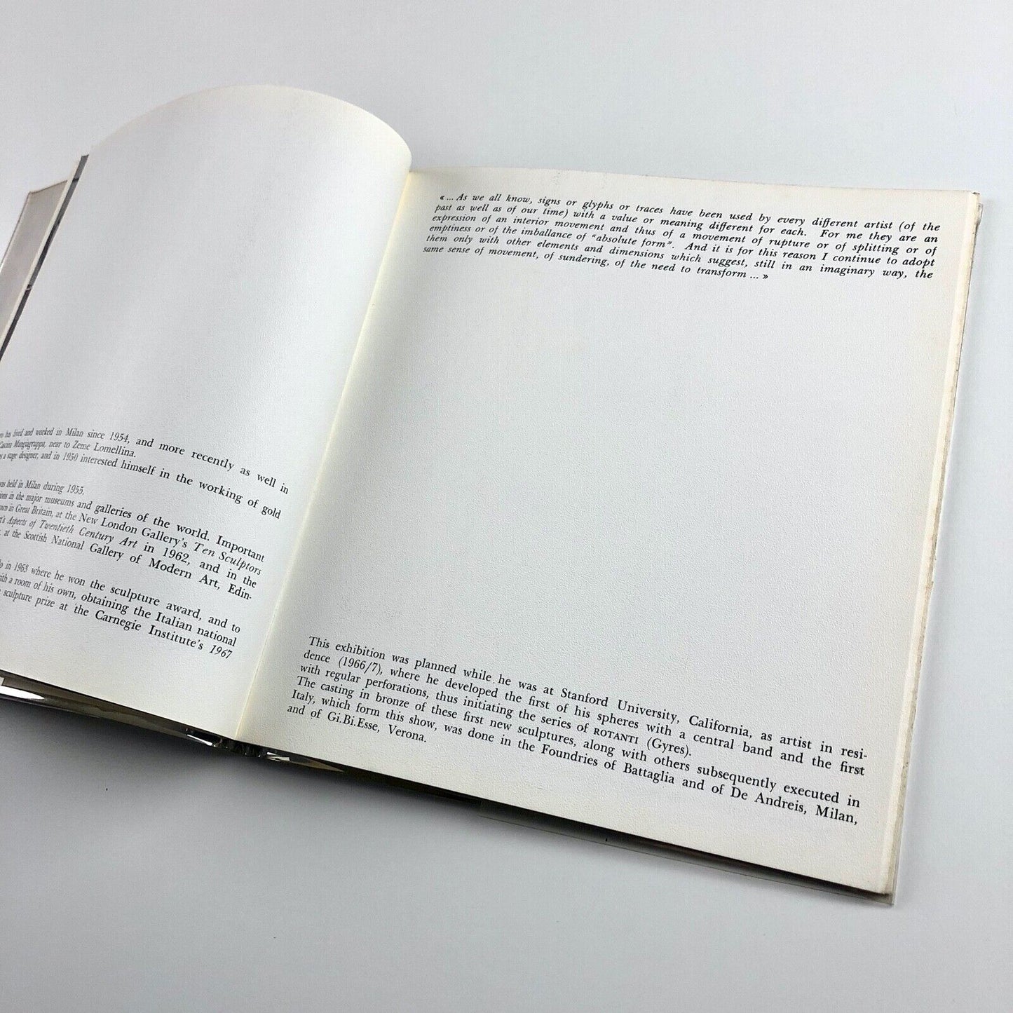 Arnaldo Pomodoro | Marlborough New London Gallery catalogue, 1968