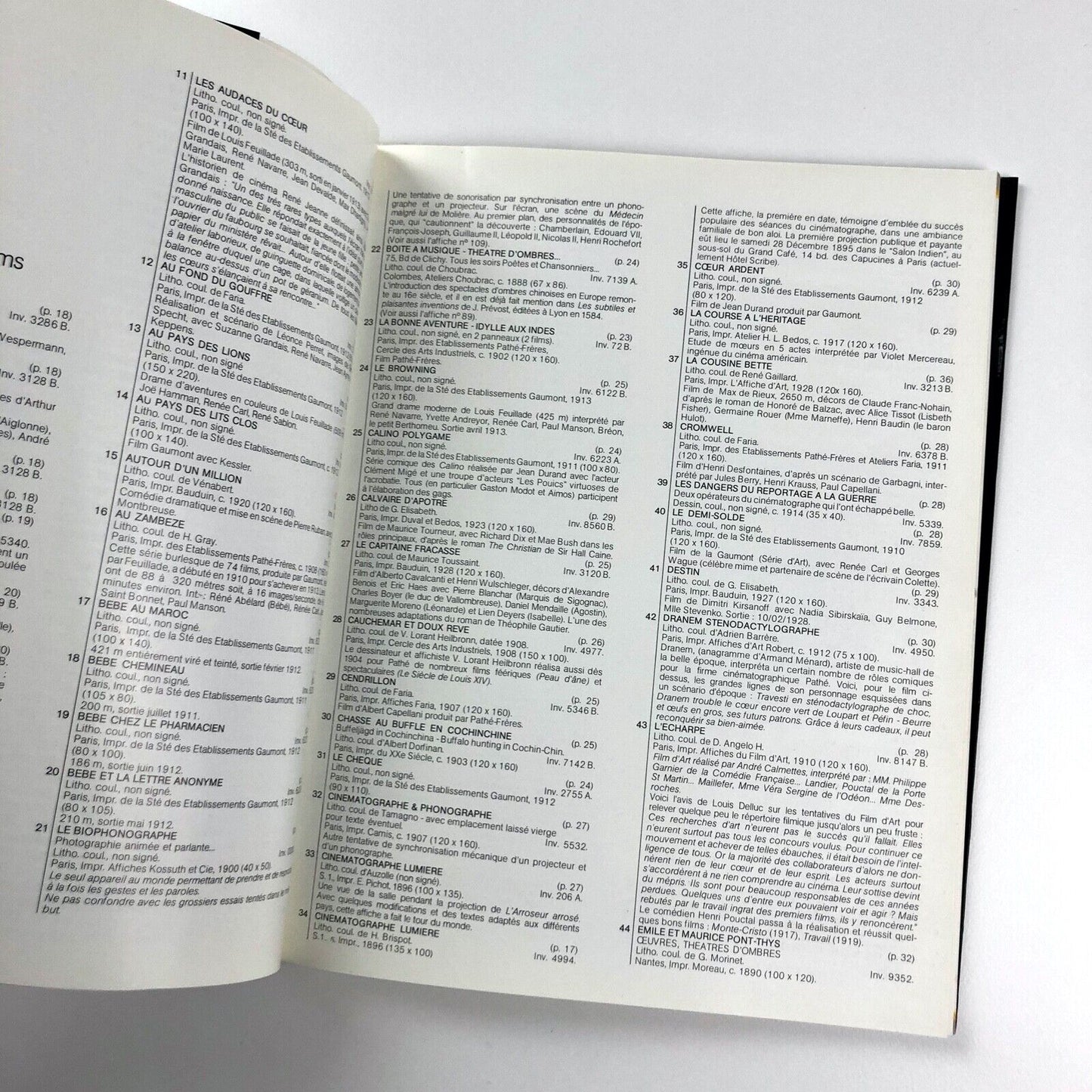 Affiches Françaises du Cinéma Muet | Institut Lumière 1985?