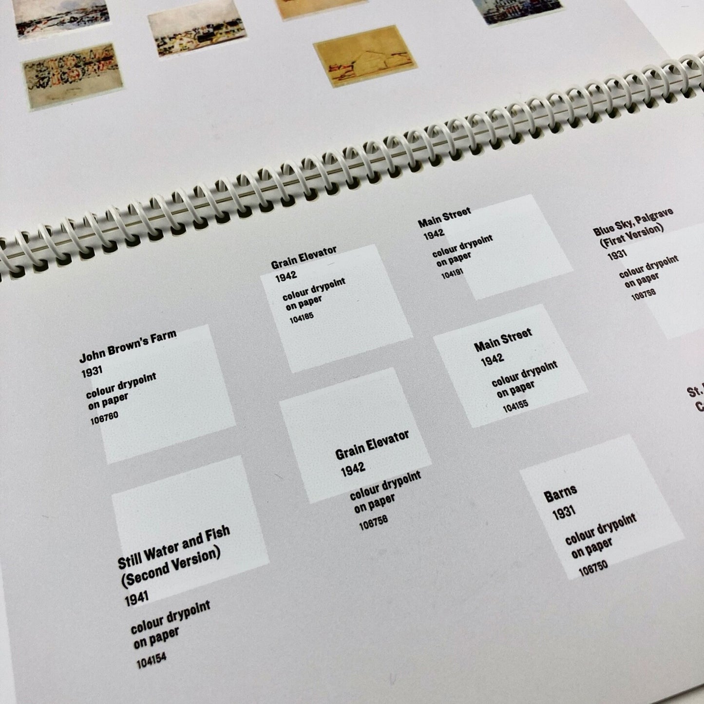 David Milne, List of Works: The Artistic Process Thomson Collection Ontario 2001