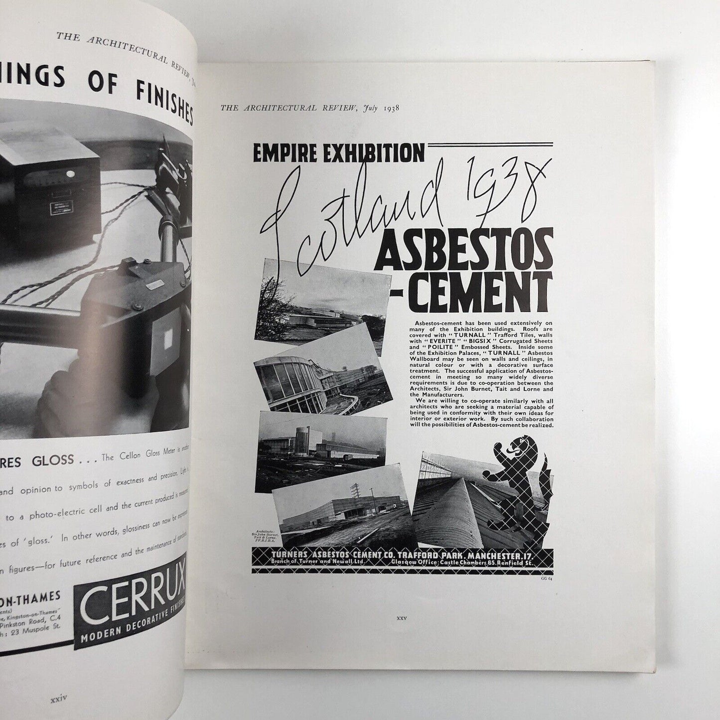 The Architectural Review - The Glasgow Exhibition, 1938