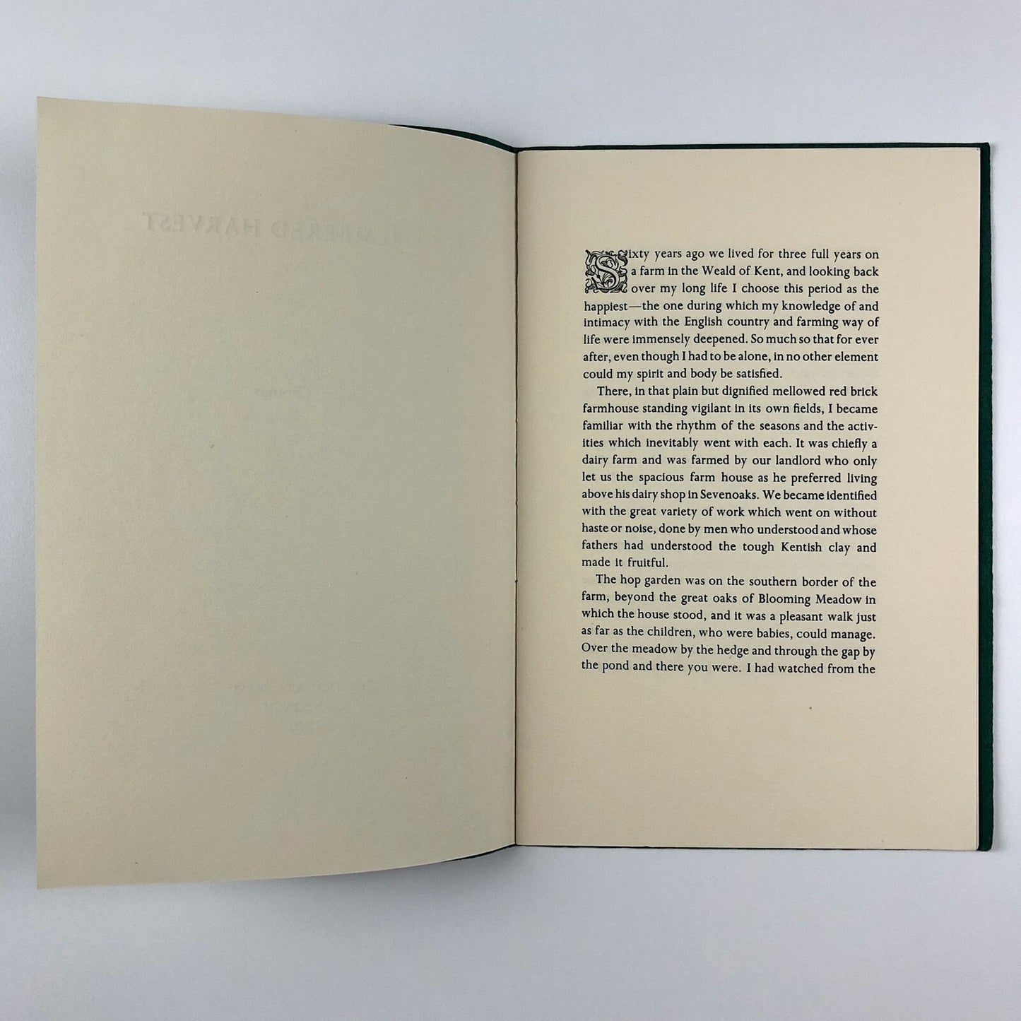 A Remembered Harvest by Helen Thomas | The Tragara Press, Alan Anderson 1970