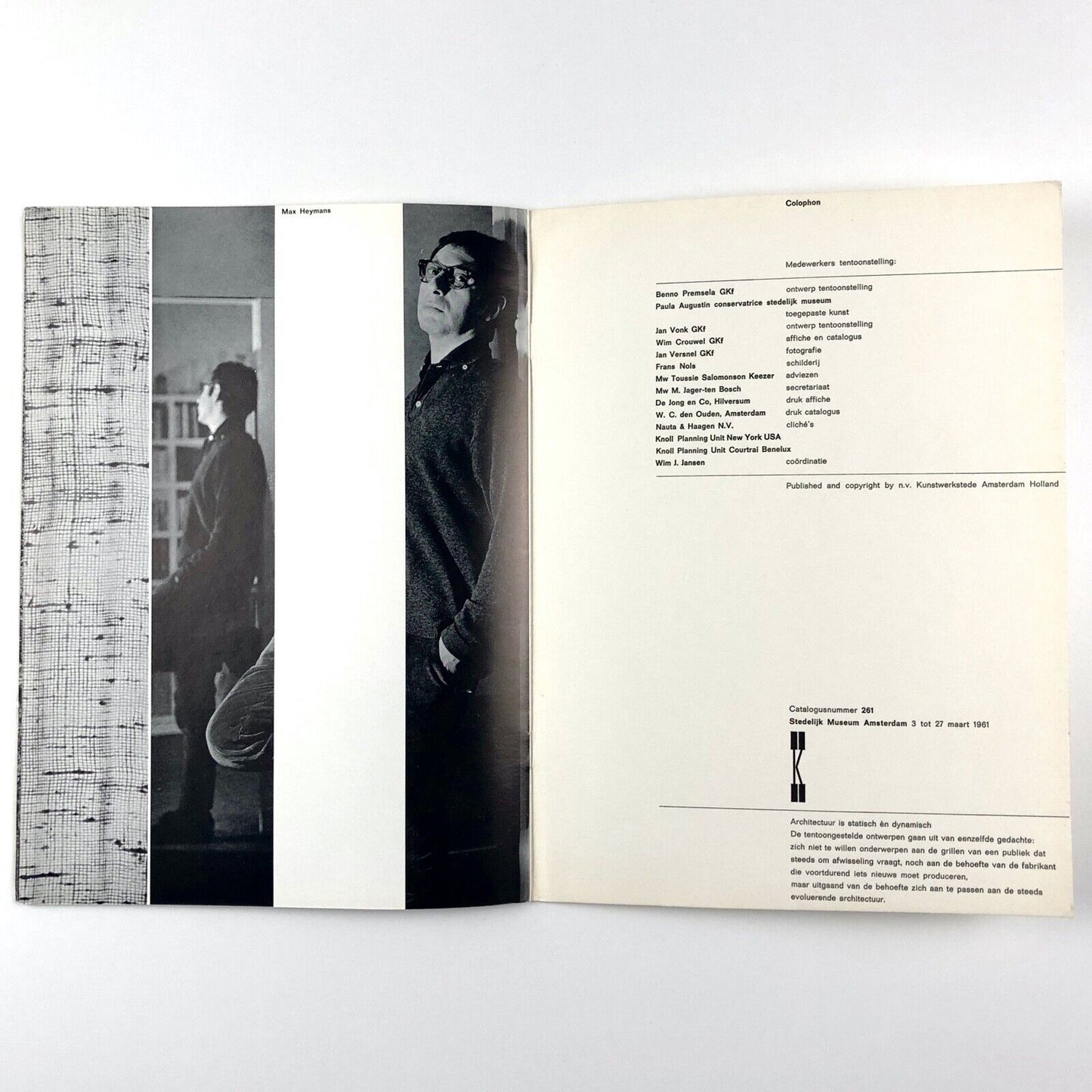 Met Textiel (With Textile) | Stedelijk Museum catalogue | Cat. no. 261, 1961