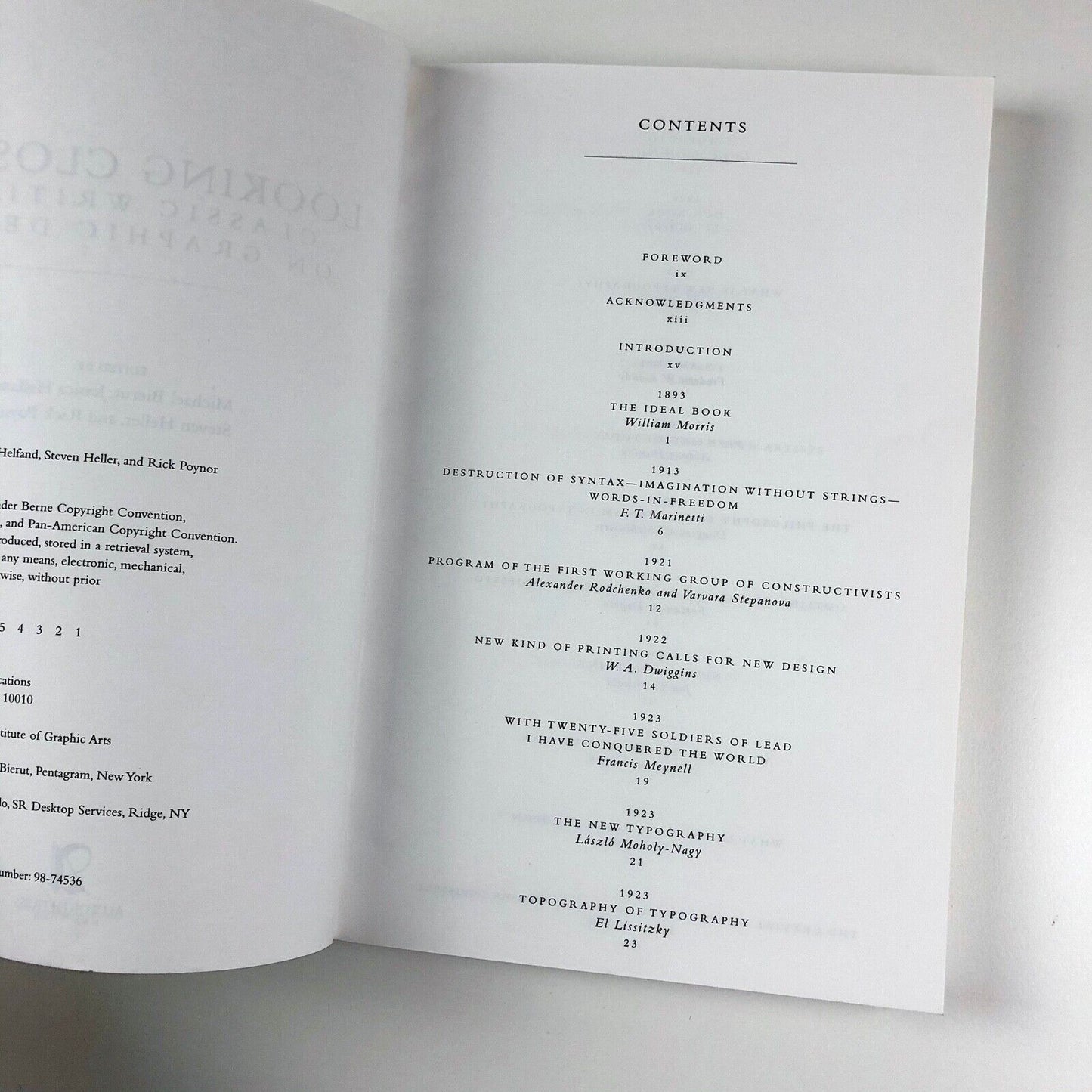 Looking Closer 3 | Classic Writings on Graphic Design | Introduction by Steven Heller and Rick Poynor | Allworth Press, 1999