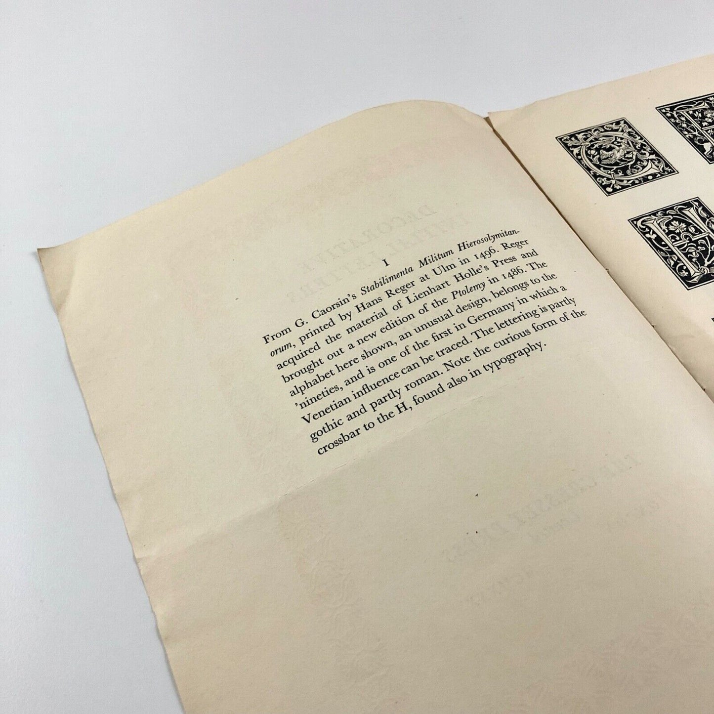Prospectus for Decorative Initial Letters A.F. Johnson | The Cresset Press, 1930