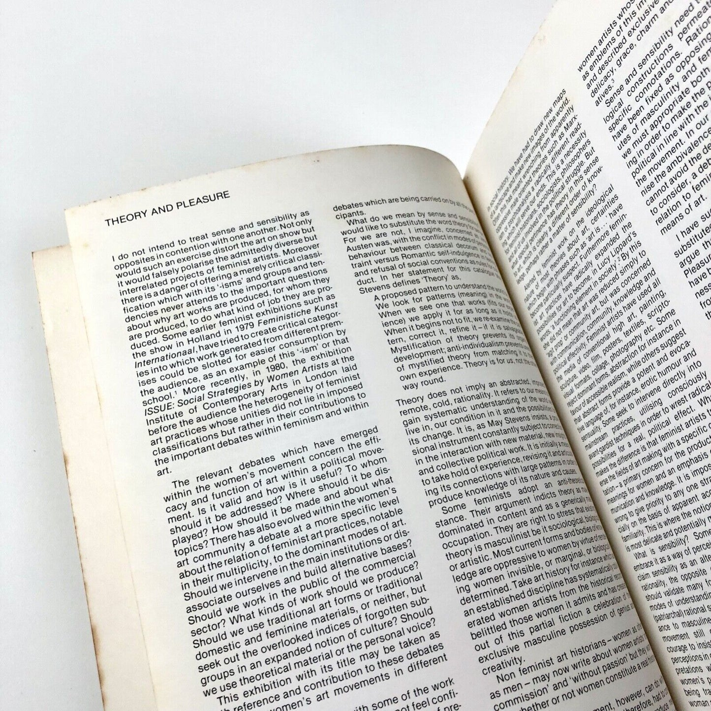 Sense and Sensibility. In Feminist Art Practice | Midland Group Nottingham, 1982