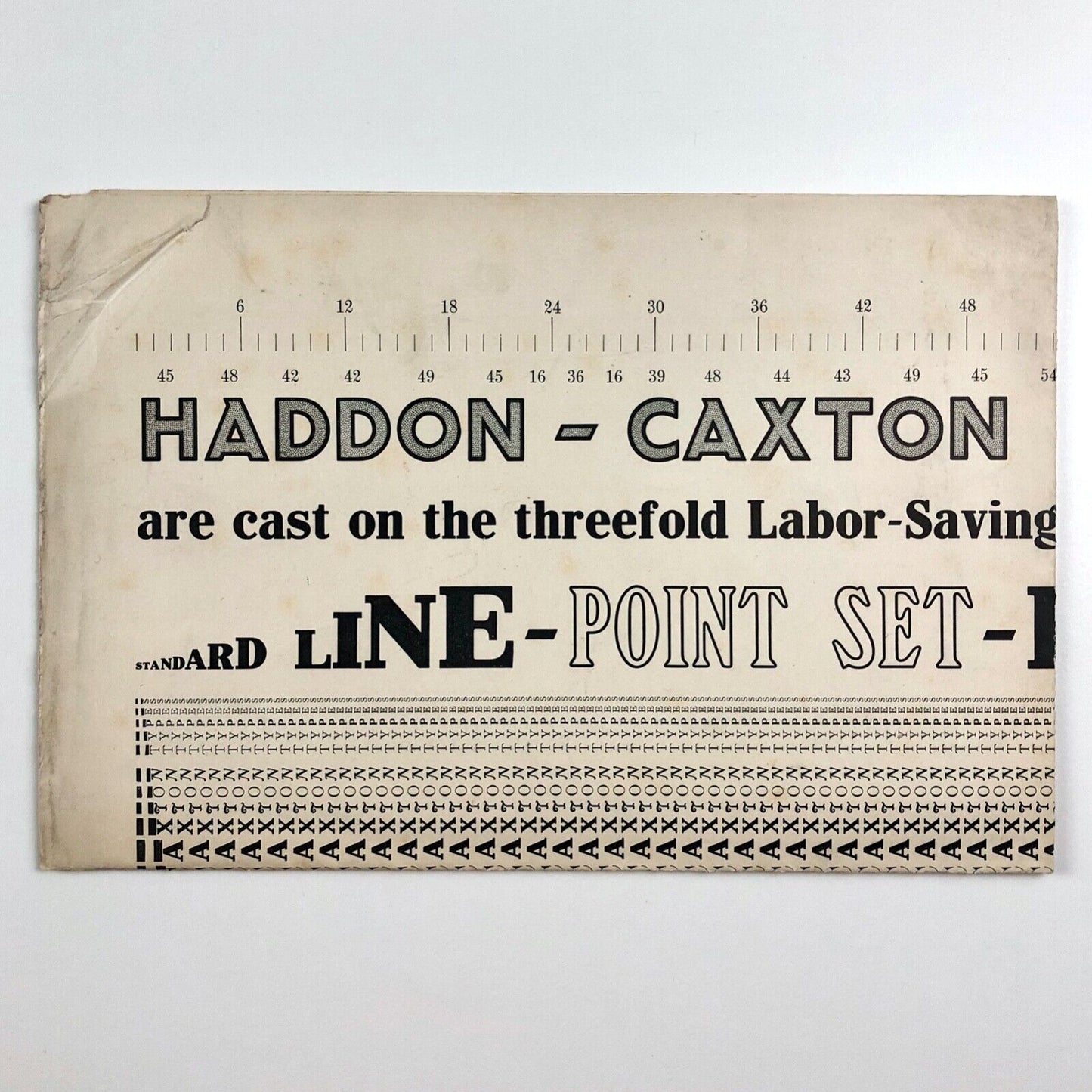 Haddon-Caxton Types | Poster (undated) and reprint (1909) from The British and Colonial Stationer
