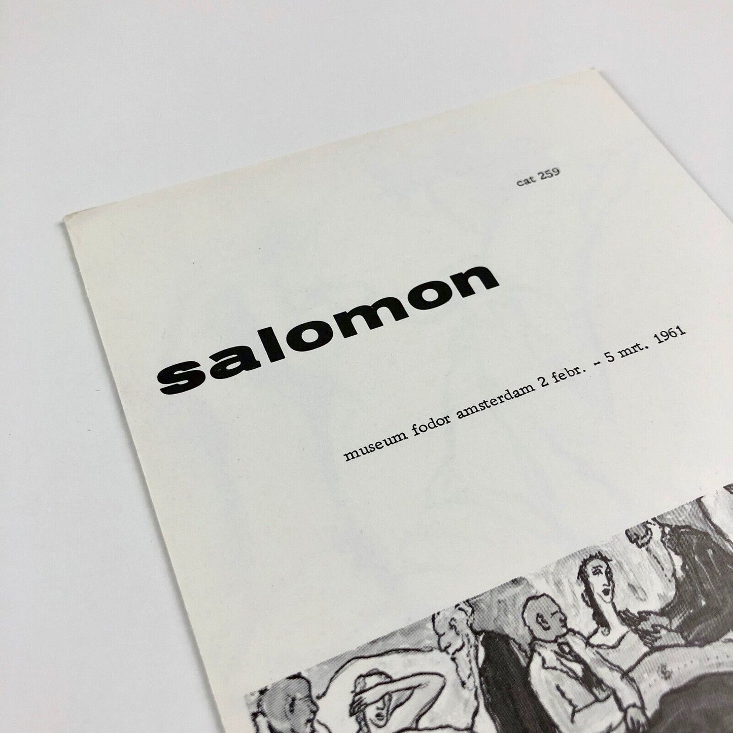 Exhibition leaflet for Charlotte Salomon | Museum Fodor Amsterdam | Cat. no. 259, 1961