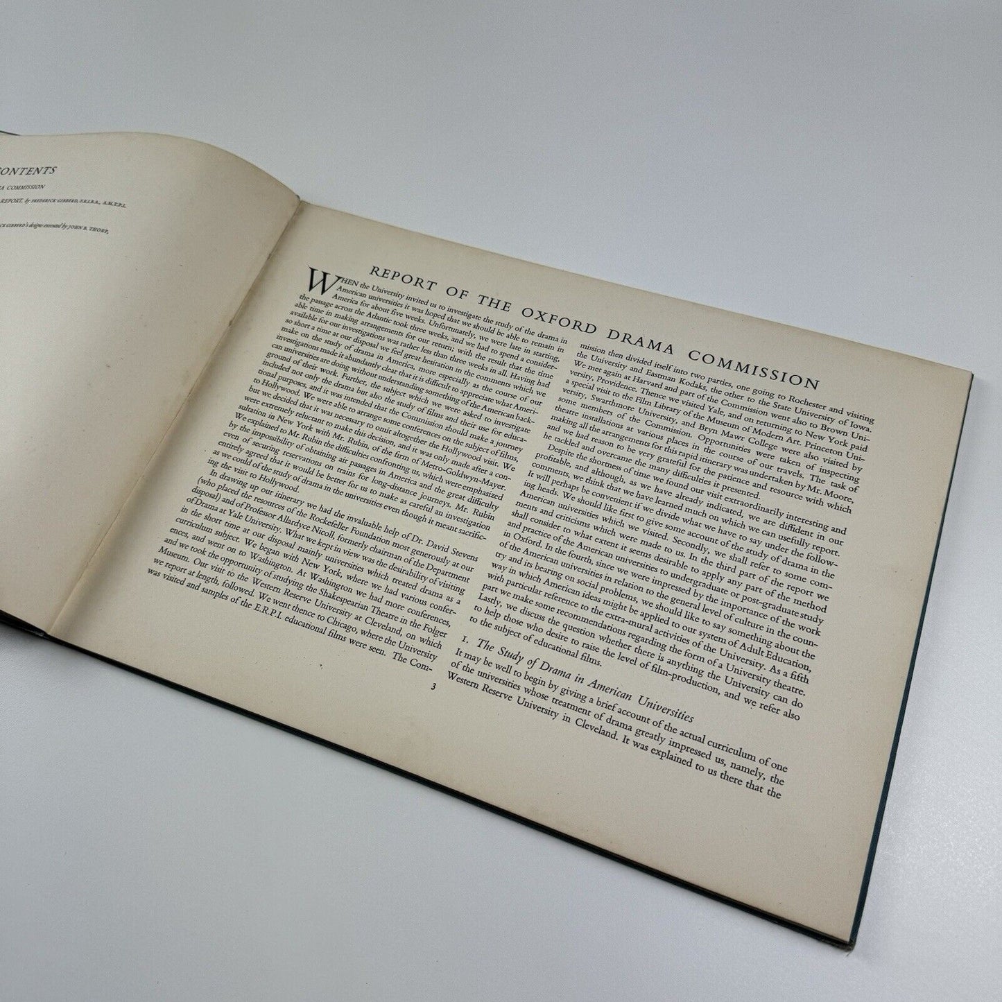 Report of the Oxford University Drama Commission with supplementary architectural report by Frederick Gibberd | Oxford University Press, 1948