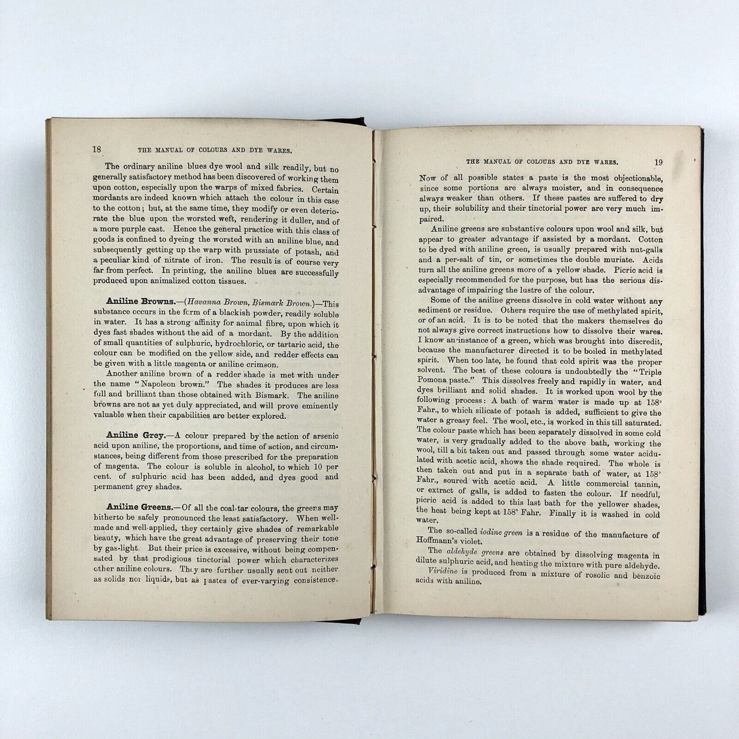 The Manual of Colours and Dye Wares | J.W. Slater | Crosby Lockwood & Co, London, 1870 | First edition