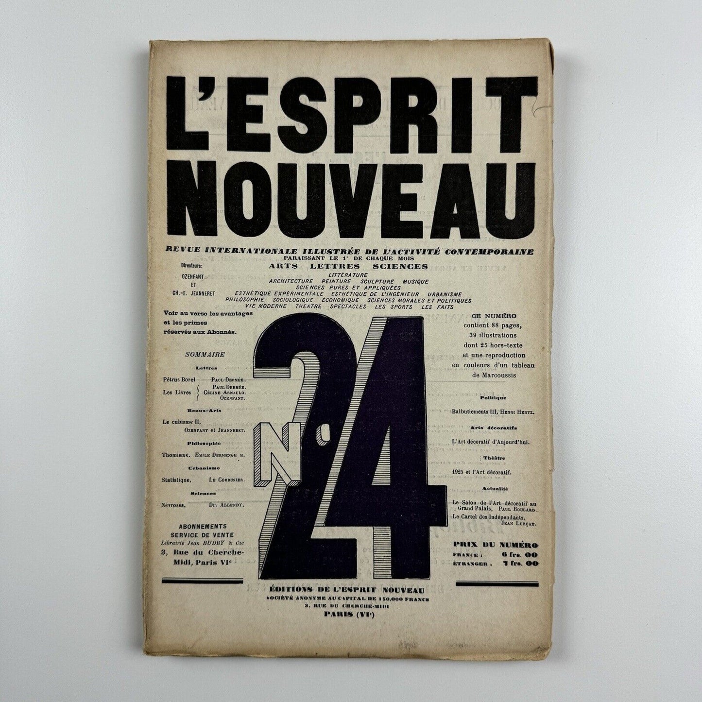 L'Esprit Nouveau journal | Issue No. 24 1924 | Amédée Ozenfant and Le Corbusier