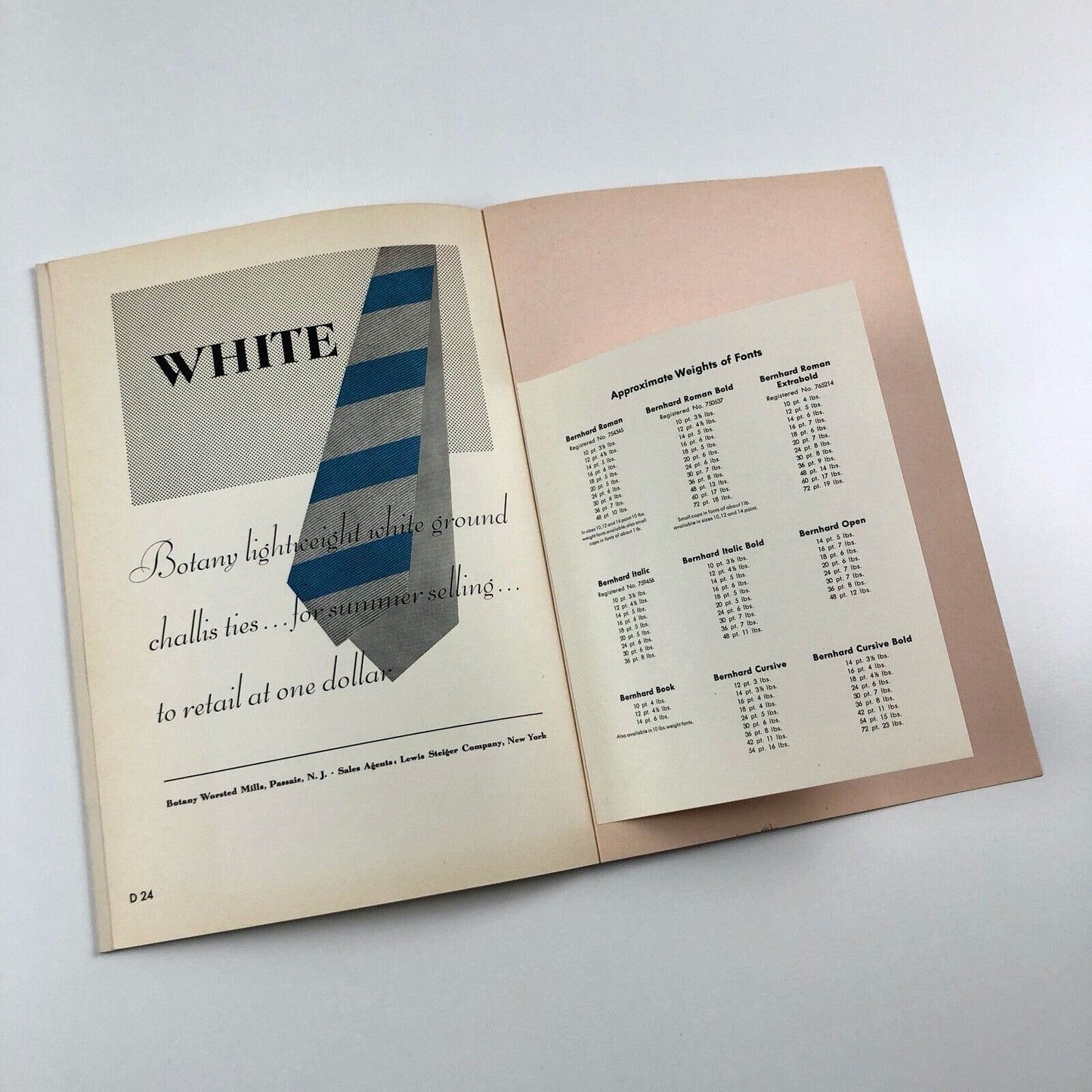 Bernhard Types | Type specimen leaflet | Soldans Ltd, London – late 1930s?