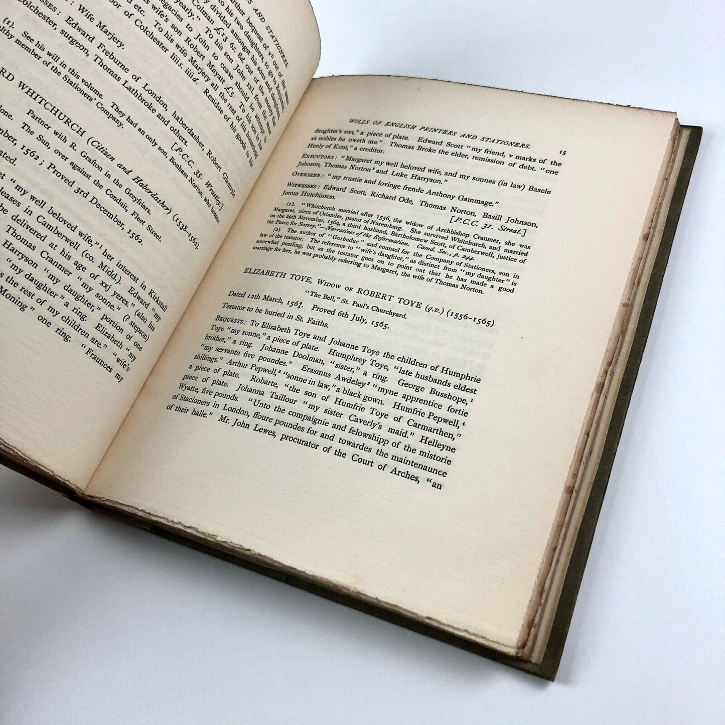 Abstracts from the Wills of English Printers and Stationers by Henry R. Plomer | Bibliographical Society, London, 1903