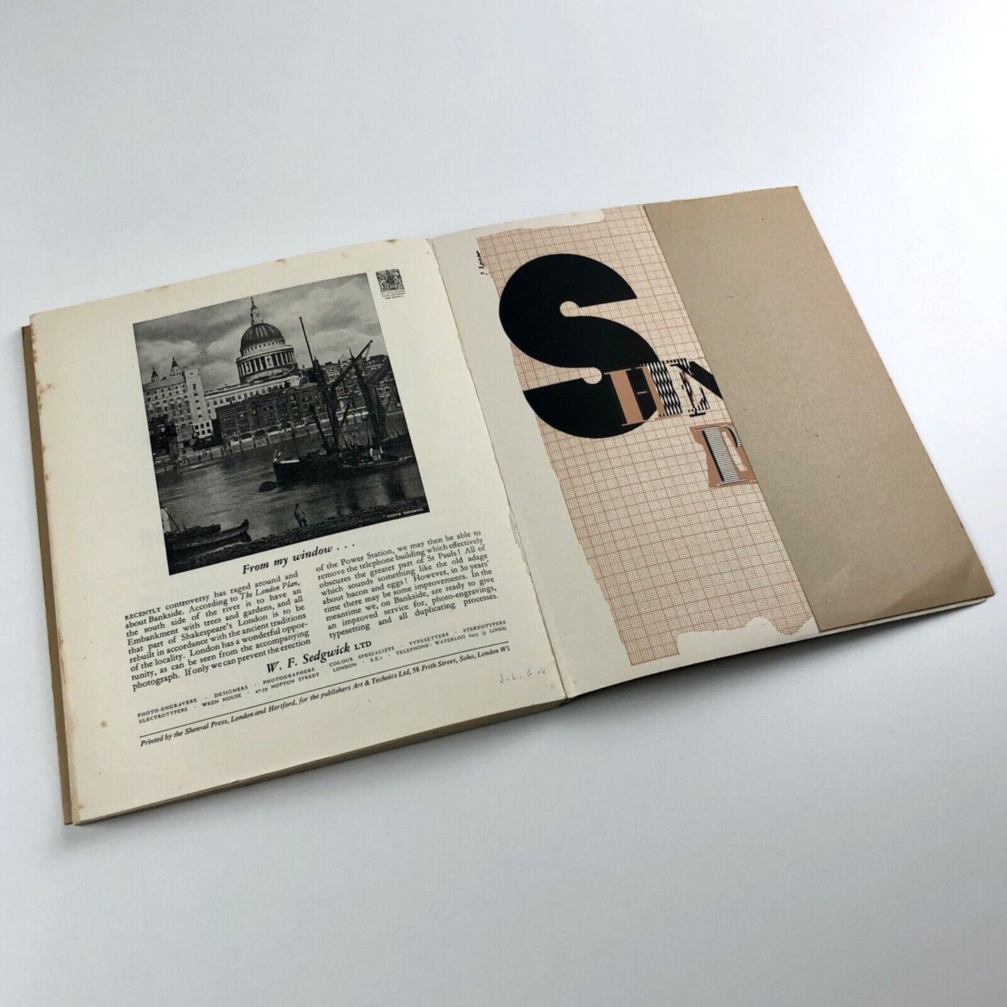 Alphabet and Image journal | includes articles on Hugh Casson, Eric Gill | Issue no. 6, January 1948 | Art & Technics Ltd, ed. Robert Harling