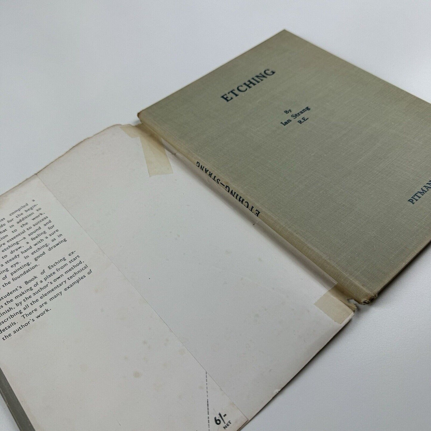 Etching by Ian Strang | The Student’s Art Books. Pitman, 1946 | Mercers' School