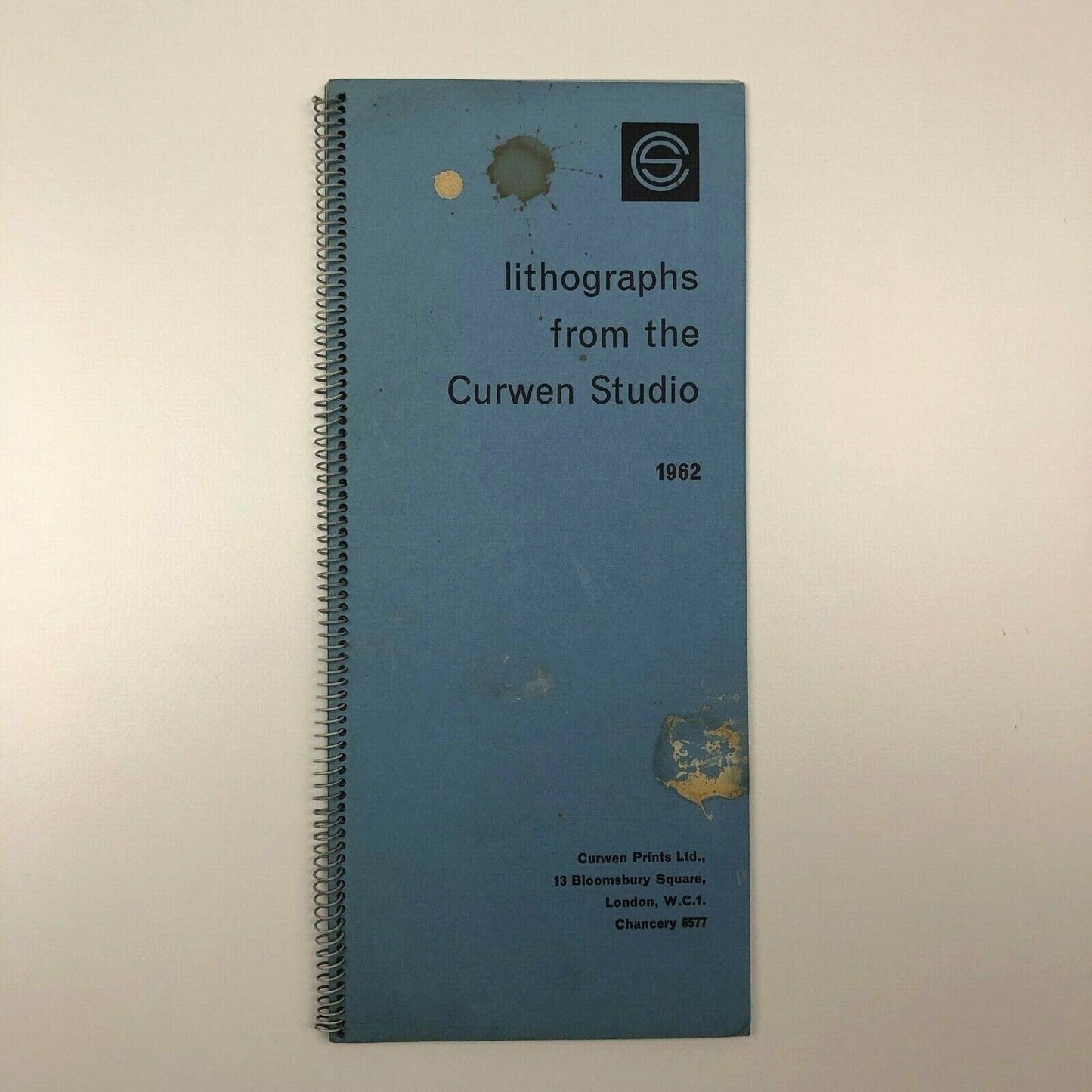 Lithographs from The Curwen Studio Press 1962, catalogue with transparency
