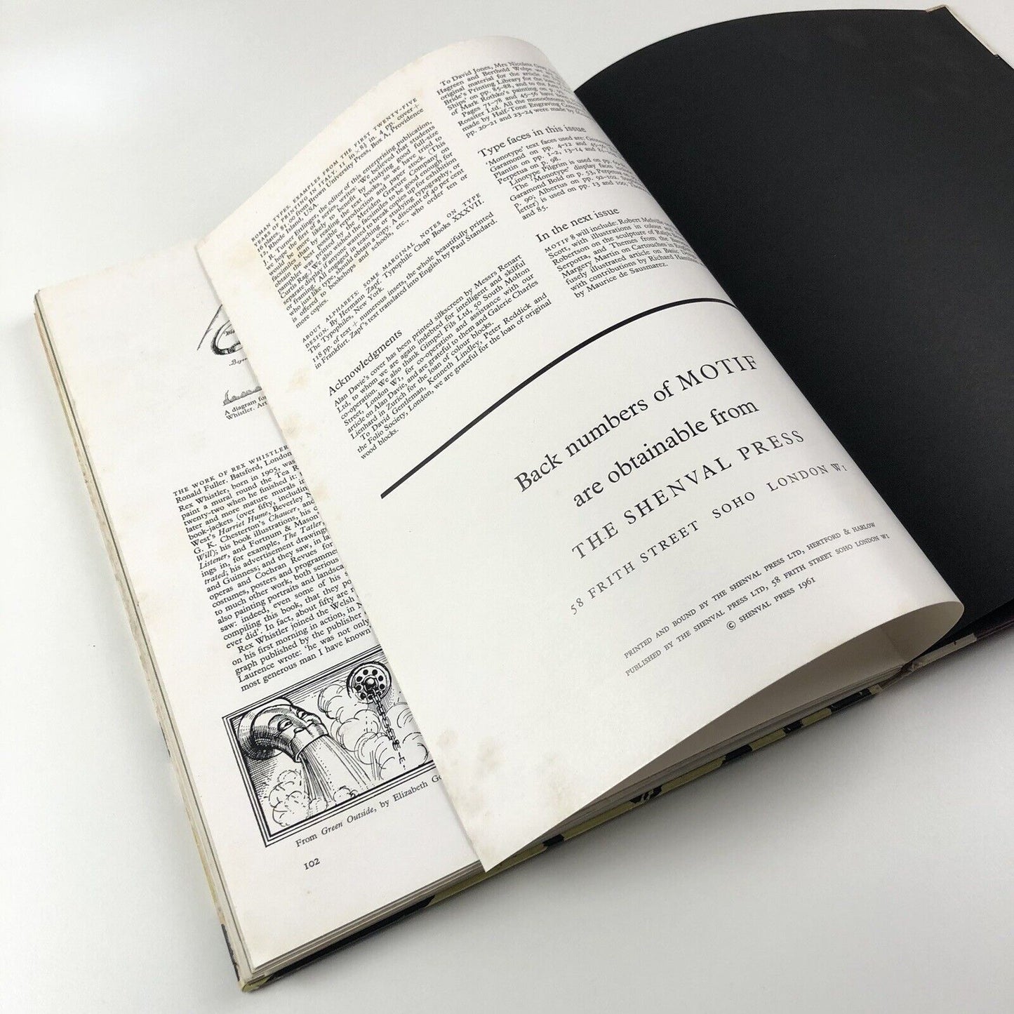 Motif 7 Journal Summer 1961 | Edited by Ruari McLean | The Shenval press