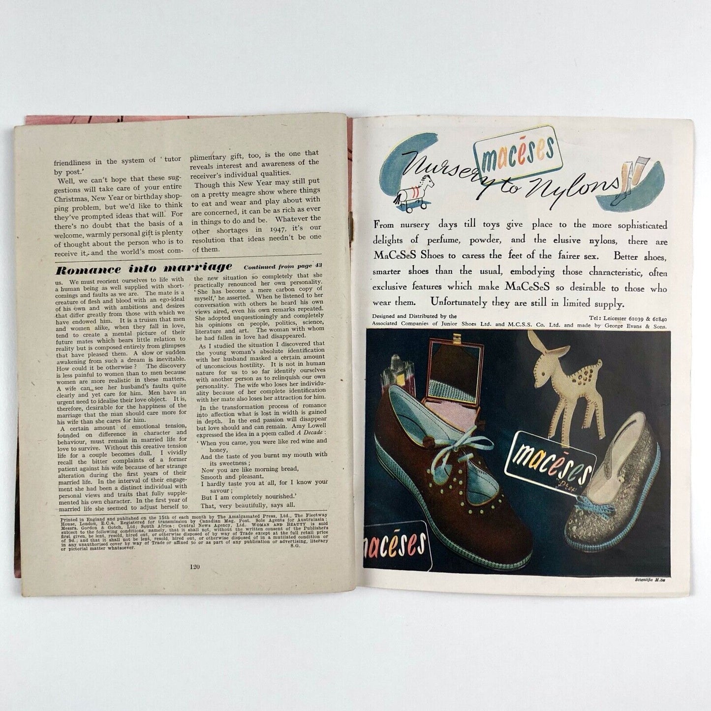 Woman and Beauty magazine. New Beauty Issue – January 1947